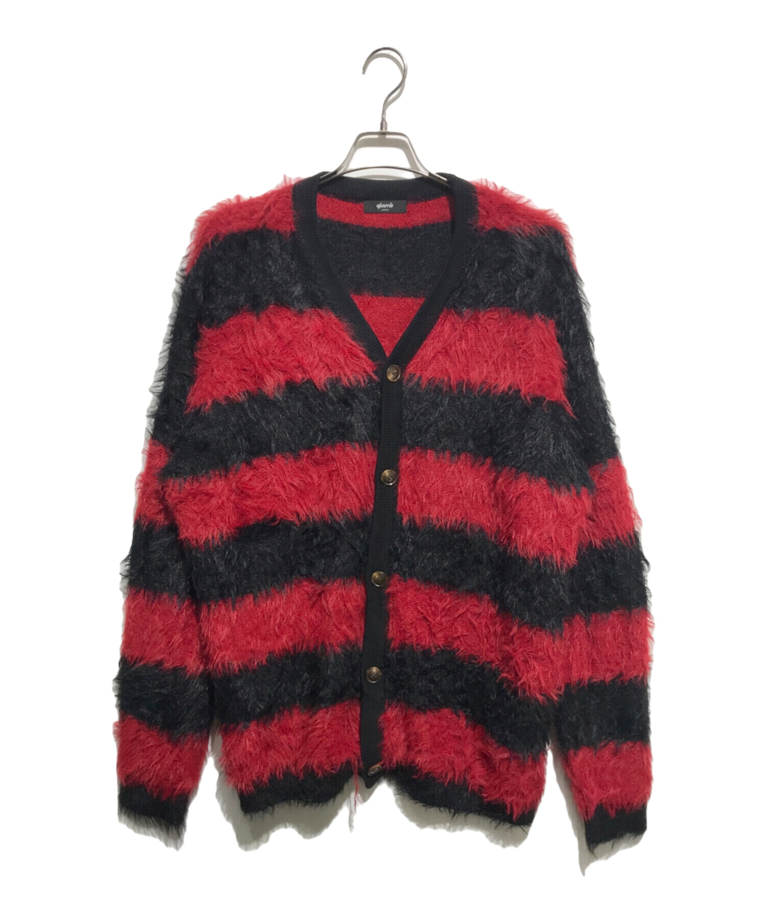 中古・古着通販】glamb (グラム) Fuzzy Border Cardigan/ファジー