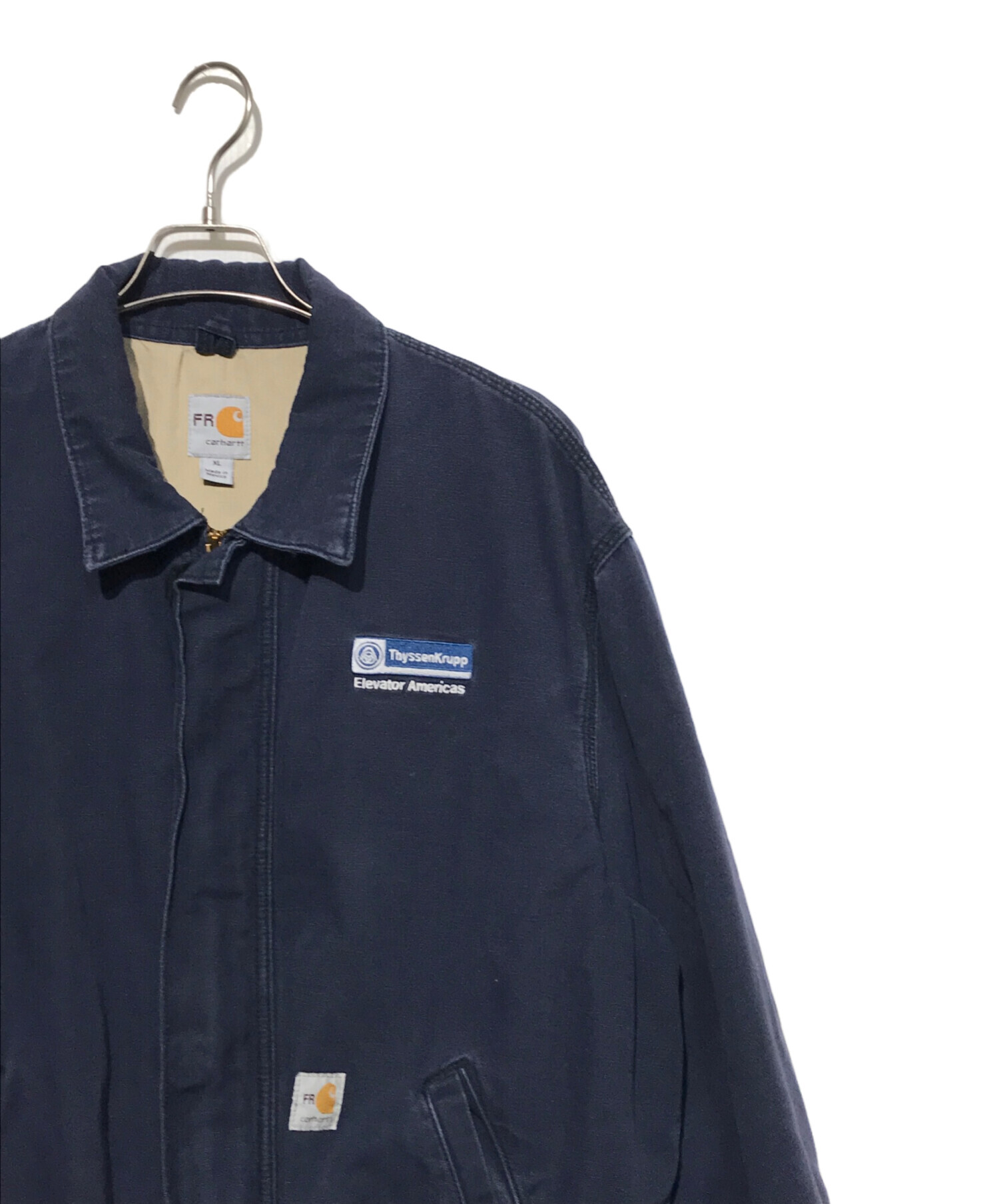 中古・古着通販】CarHartt (カーハート) FRワークジャケット ネイビー