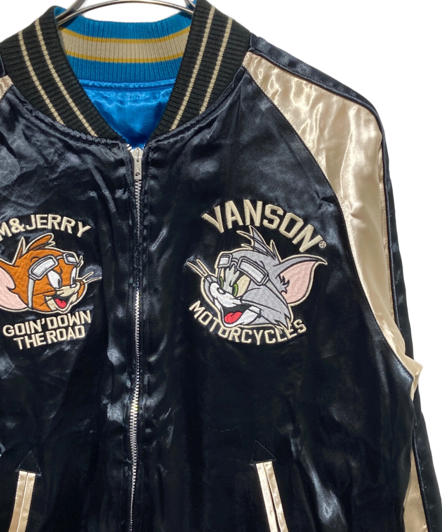 中古・古着通販】VANSON (バンソン) リバーシブルスカジャン ブラック