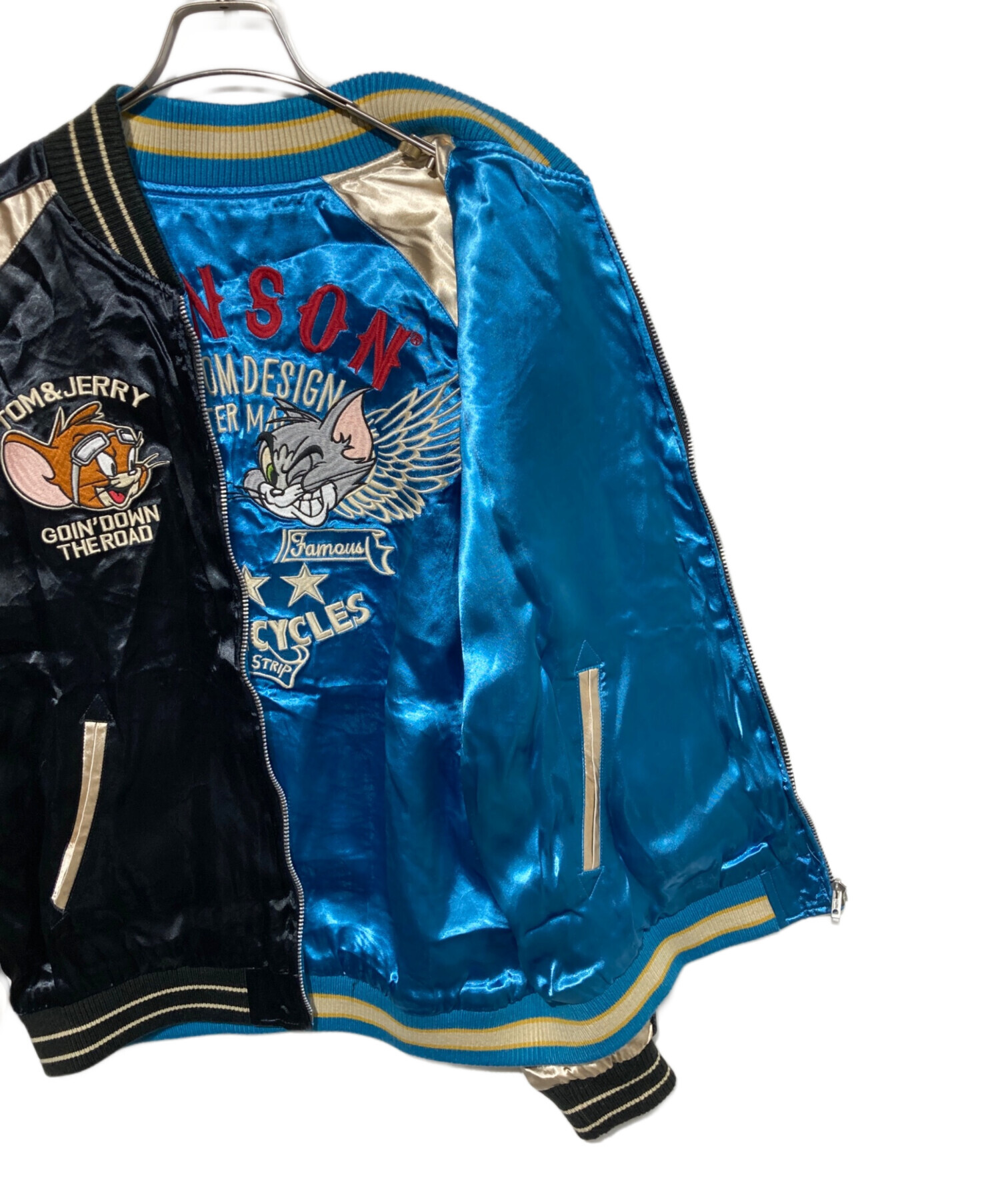 中古・古着通販】VANSON (バンソン) リバーシブルスカジャン ブラック