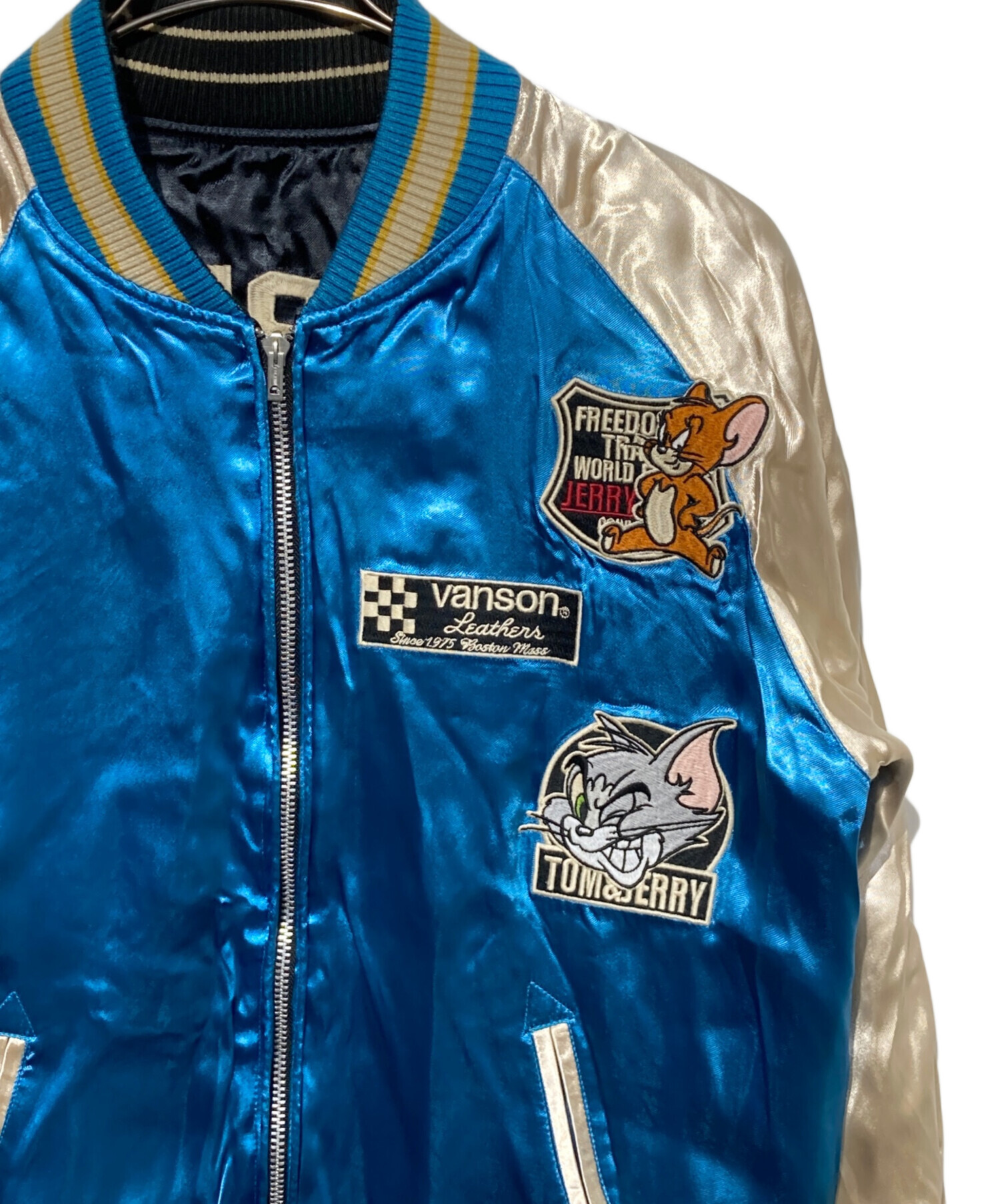 中古・古着通販】VANSON (バンソン) リバーシブルスカジャン ブラック