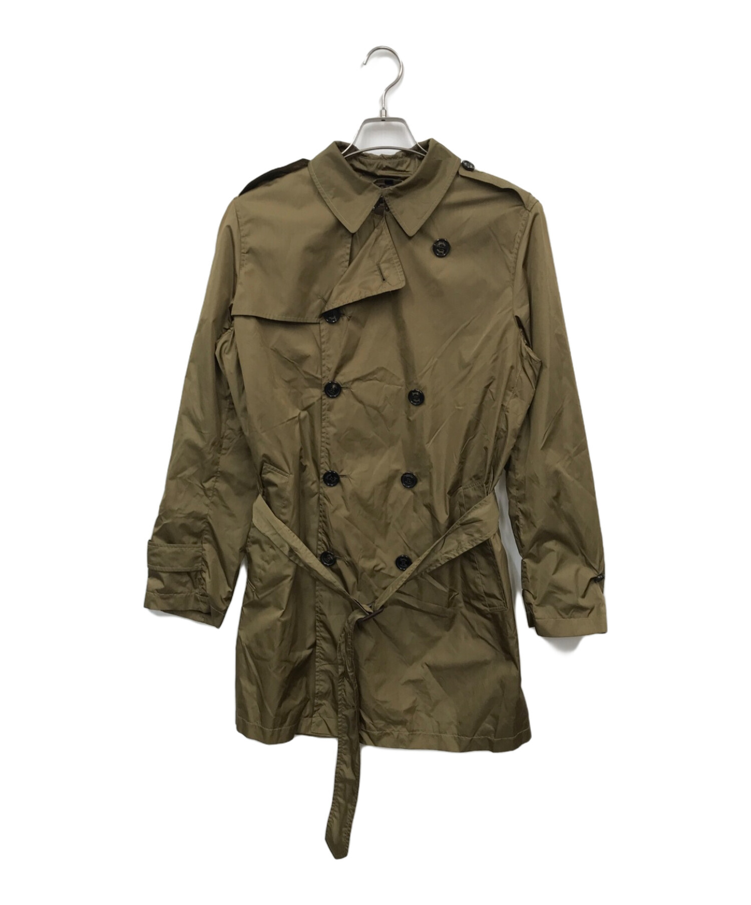 中古・古着通販】Sealup (シーラップ) ナイロントレンチコート カーキ