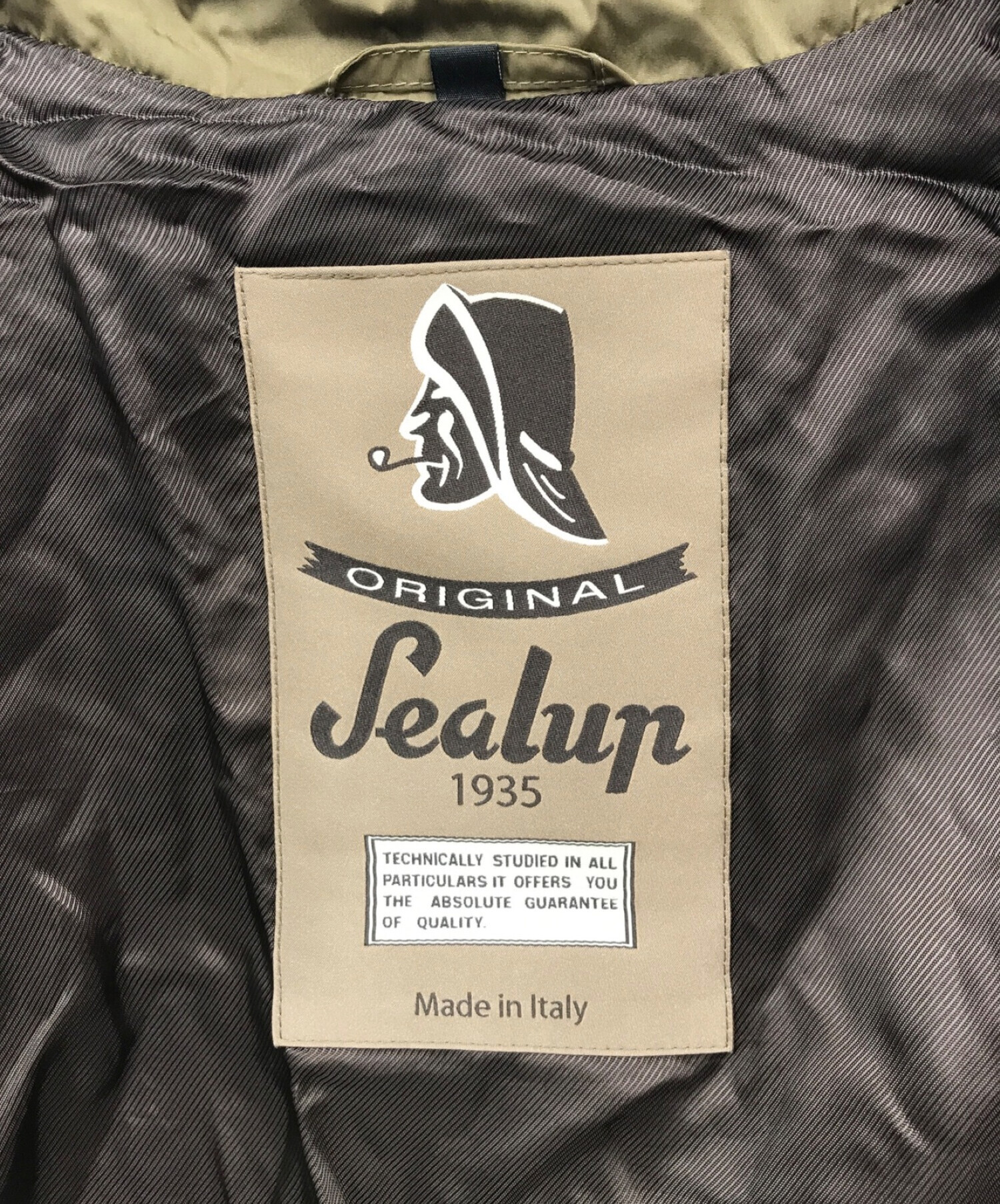 中古・古着通販】Sealup (シーラップ) ナイロントレンチコート カーキ