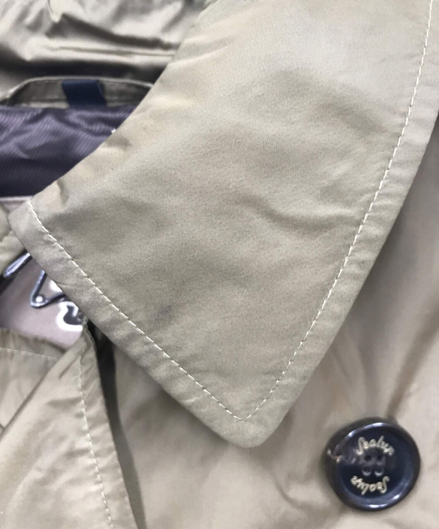 中古・古着通販】Sealup (シーラップ) ナイロントレンチコート カーキ