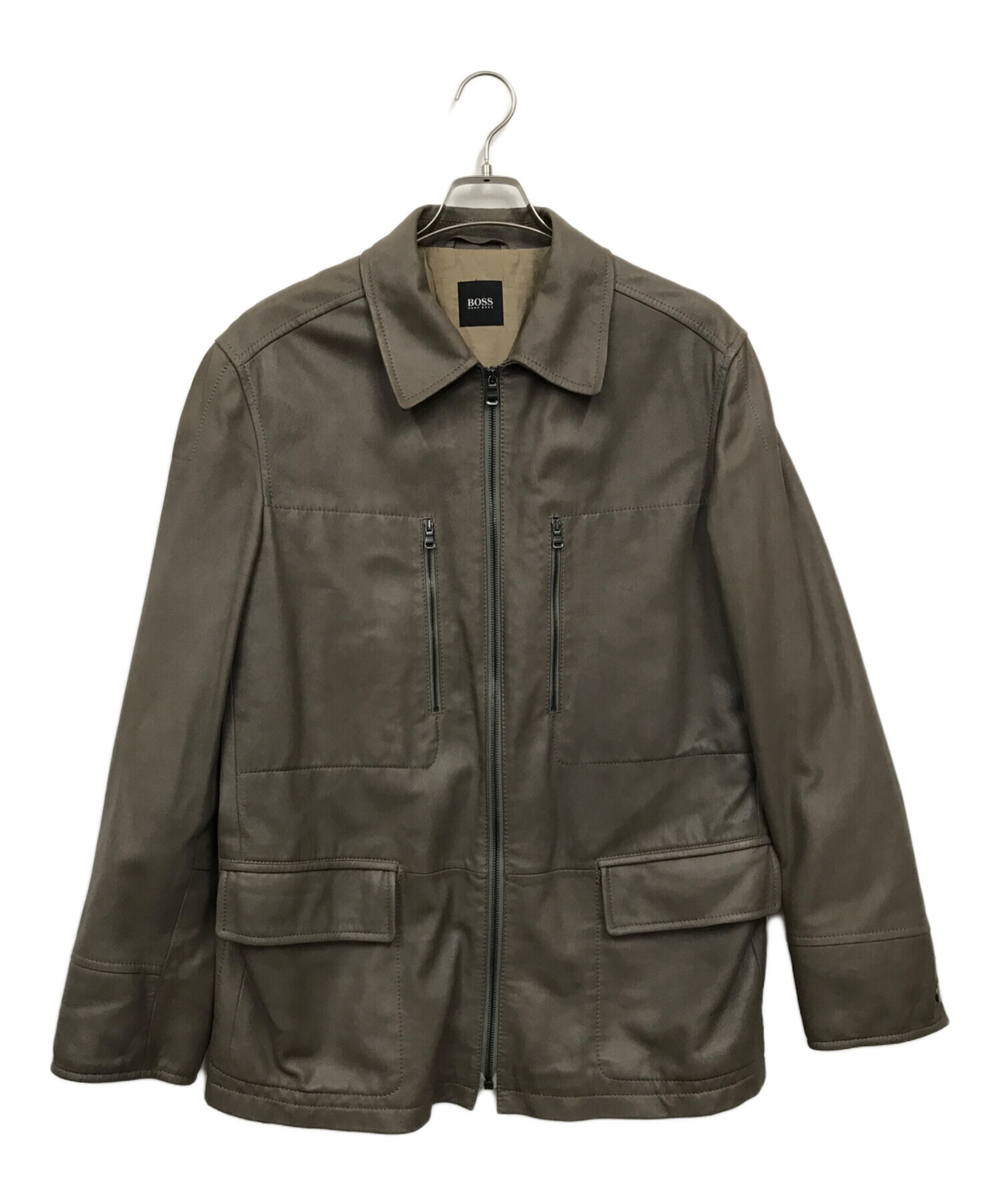 中古・古着通販】HUGO BOSS (ヒューゴ ボス) ラムレザージャケット