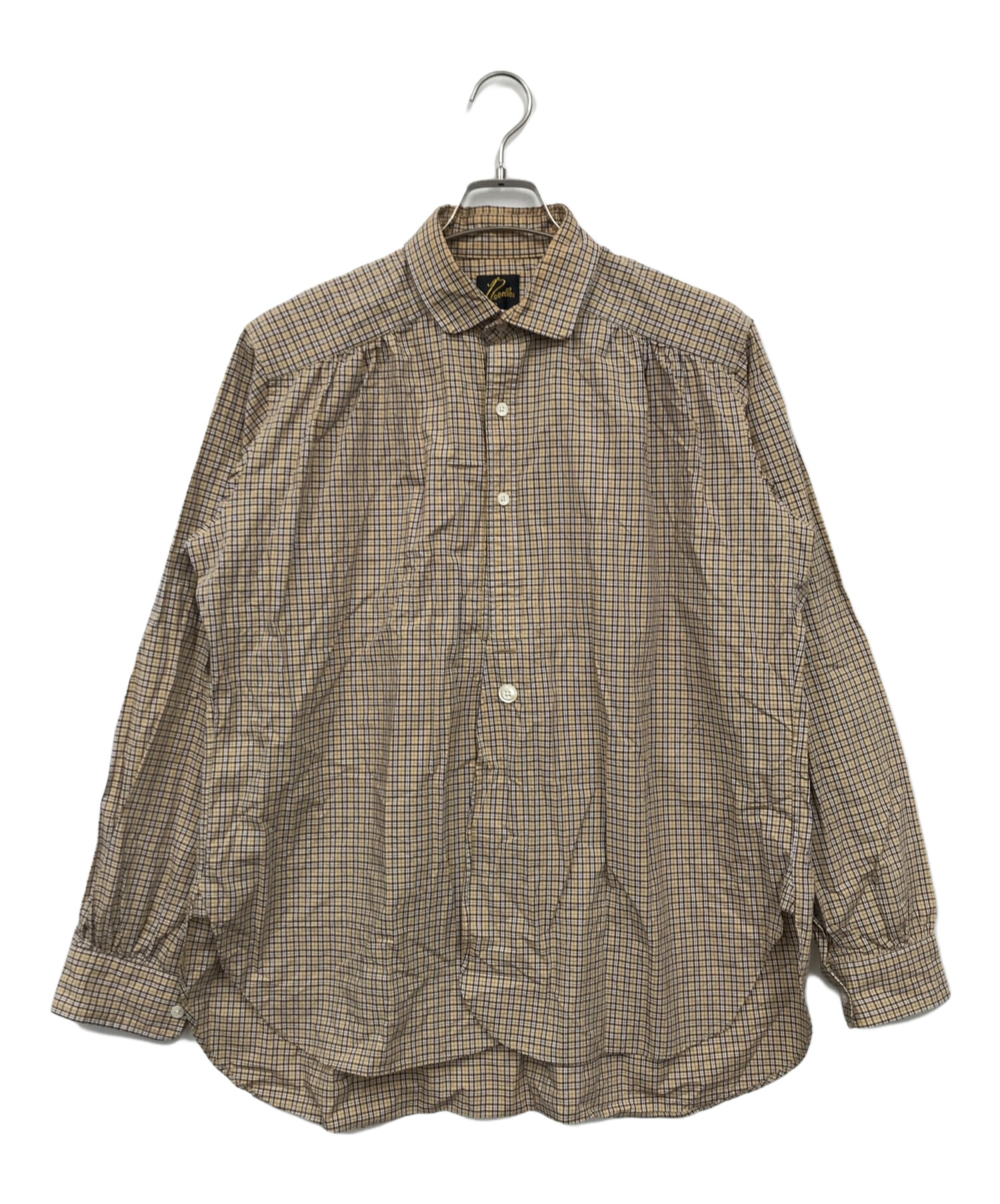 中古・古着通販】Needles (ニードルズ) チェックシャツ ベージュ