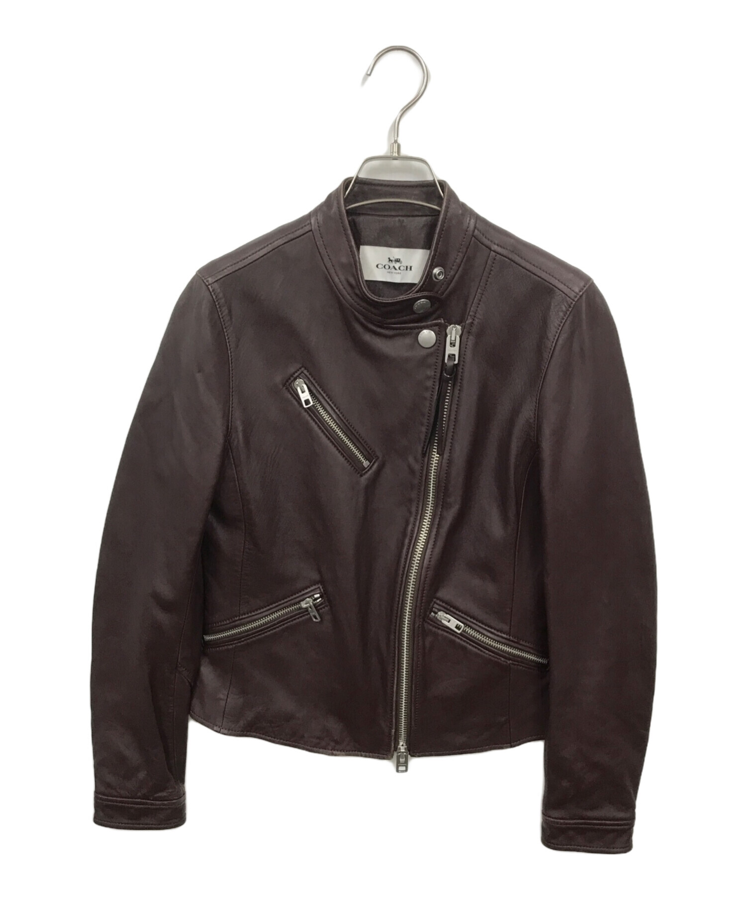 中古・古着通販】COACH (コーチ) シープレザーダブルライダース