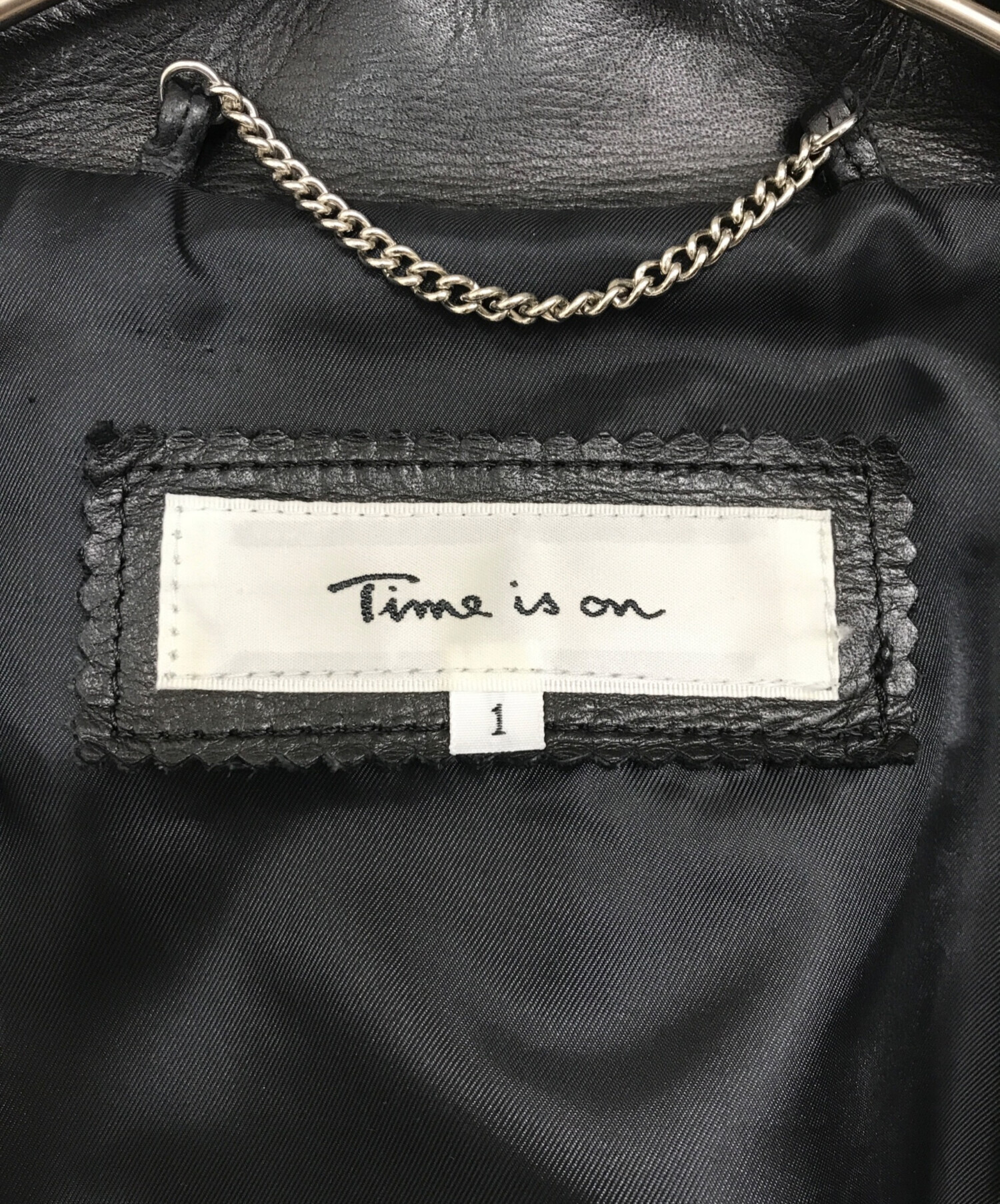 中古・古着通販】Time is on (タイムイズオン) ZIAS LEATHER JACKET
