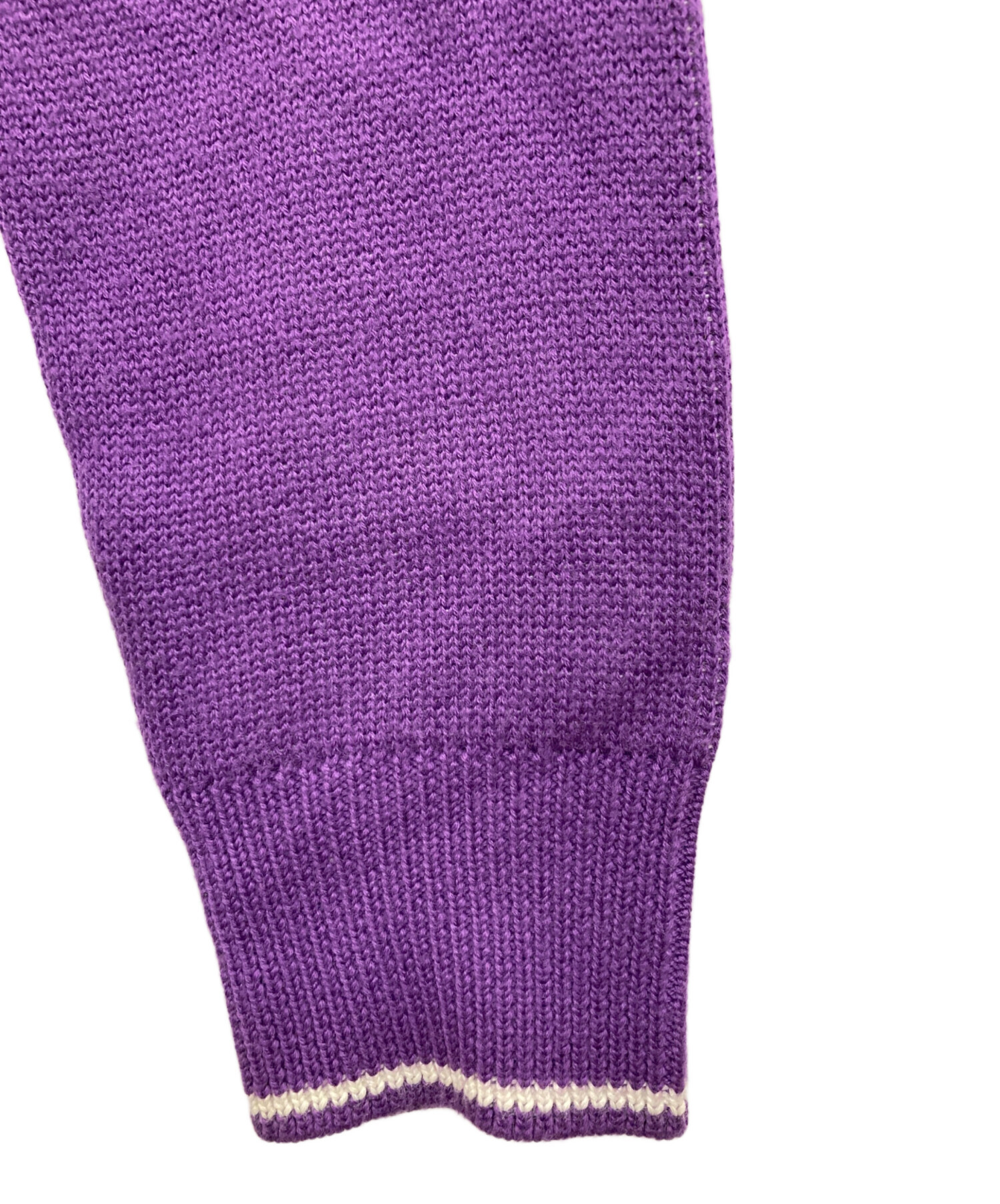 中古・古着通販】PALACE (パレス) FINGER UP KNIT パープル サイズ:L