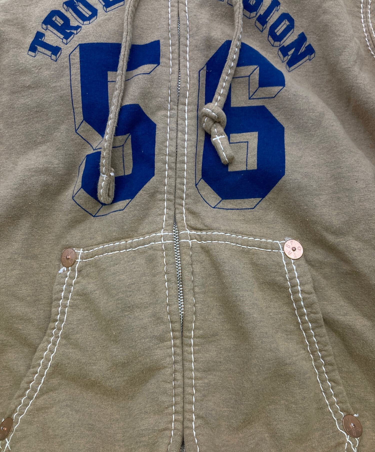 中古・古着通販】TRUE RELIGION (トゥルー レリジョン) ジップパーカー