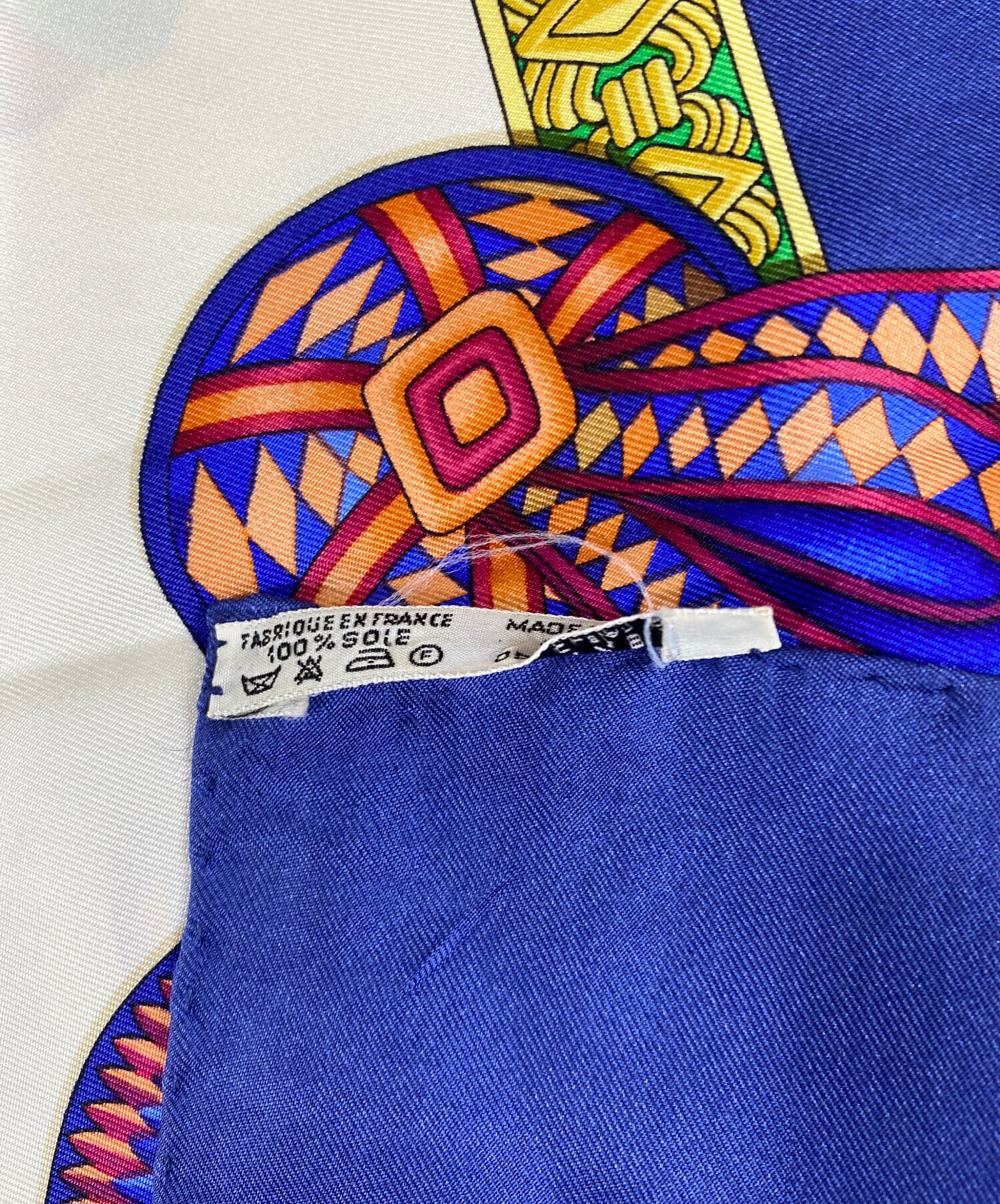 中古・古着通販】HERMES (エルメス) カレ90 シルクスカーフ LES RUBANS