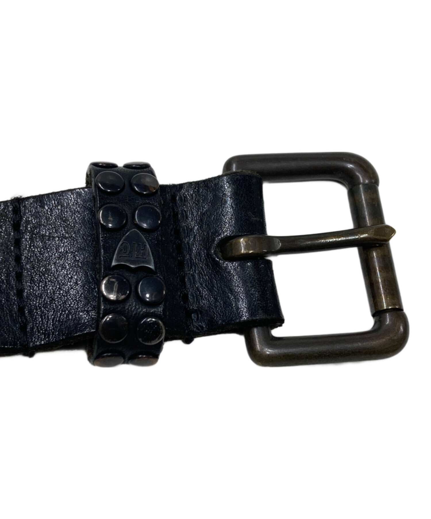 中古・古着通販】htc (エイチティーシー) 5連スタッズベルト ブラック