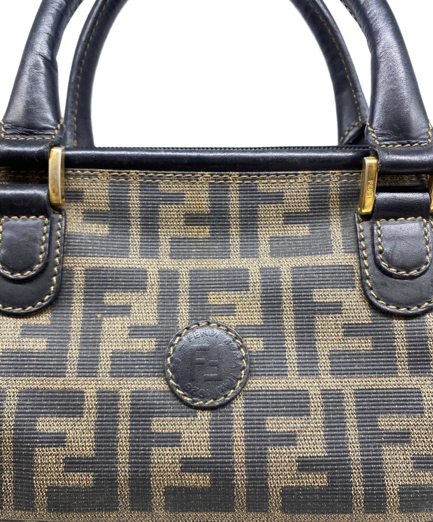 中古・古着通販】FENDI (フェンディ) ズッカ柄ミニボストンバッグ