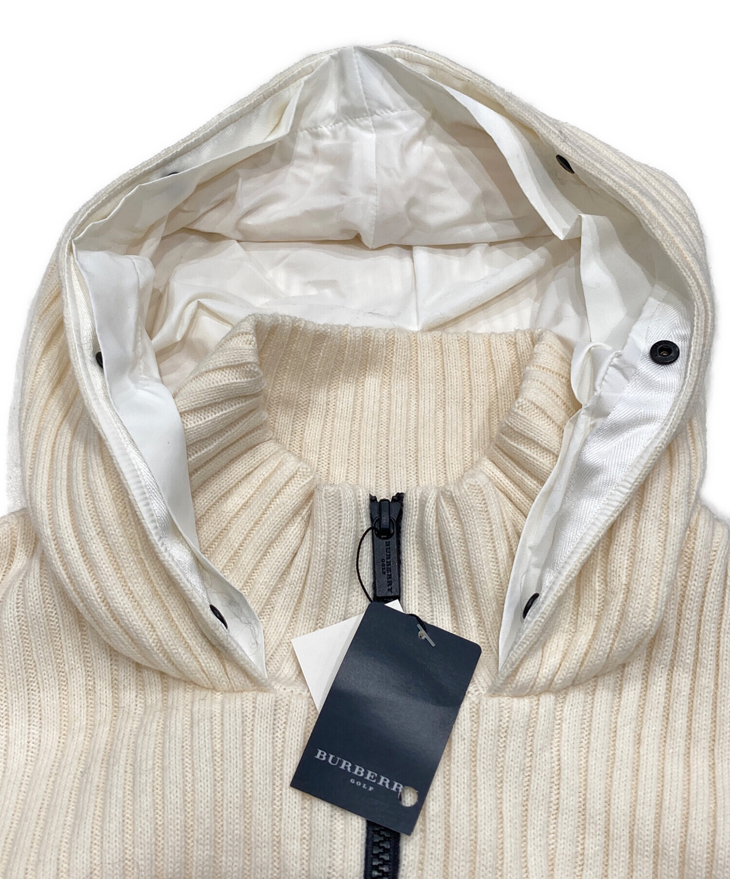 中古・古着通販】BURBERRY GOLF (バーバリーゴルフ) ファー付ニット