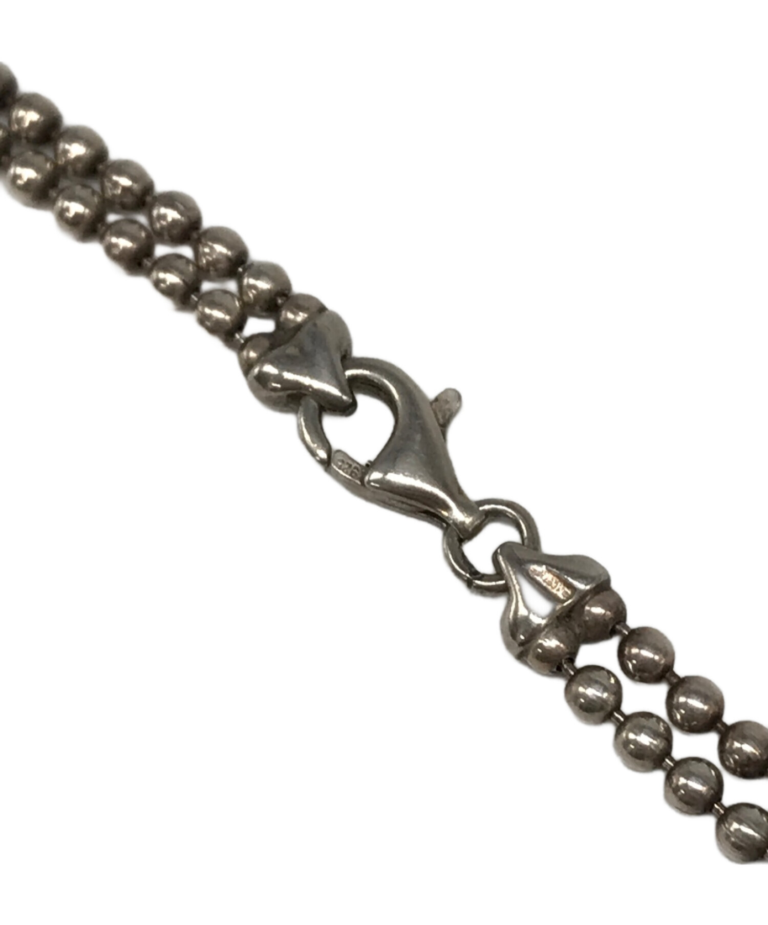 中古・古着通販】GUCCI (グッチ) ダブルボールチェーンプレート