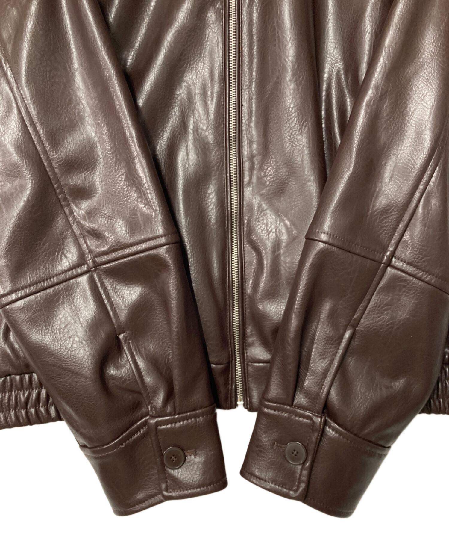 中古・古着通販】ZARA (ザラ) フェイクレザー ボンバージャケット