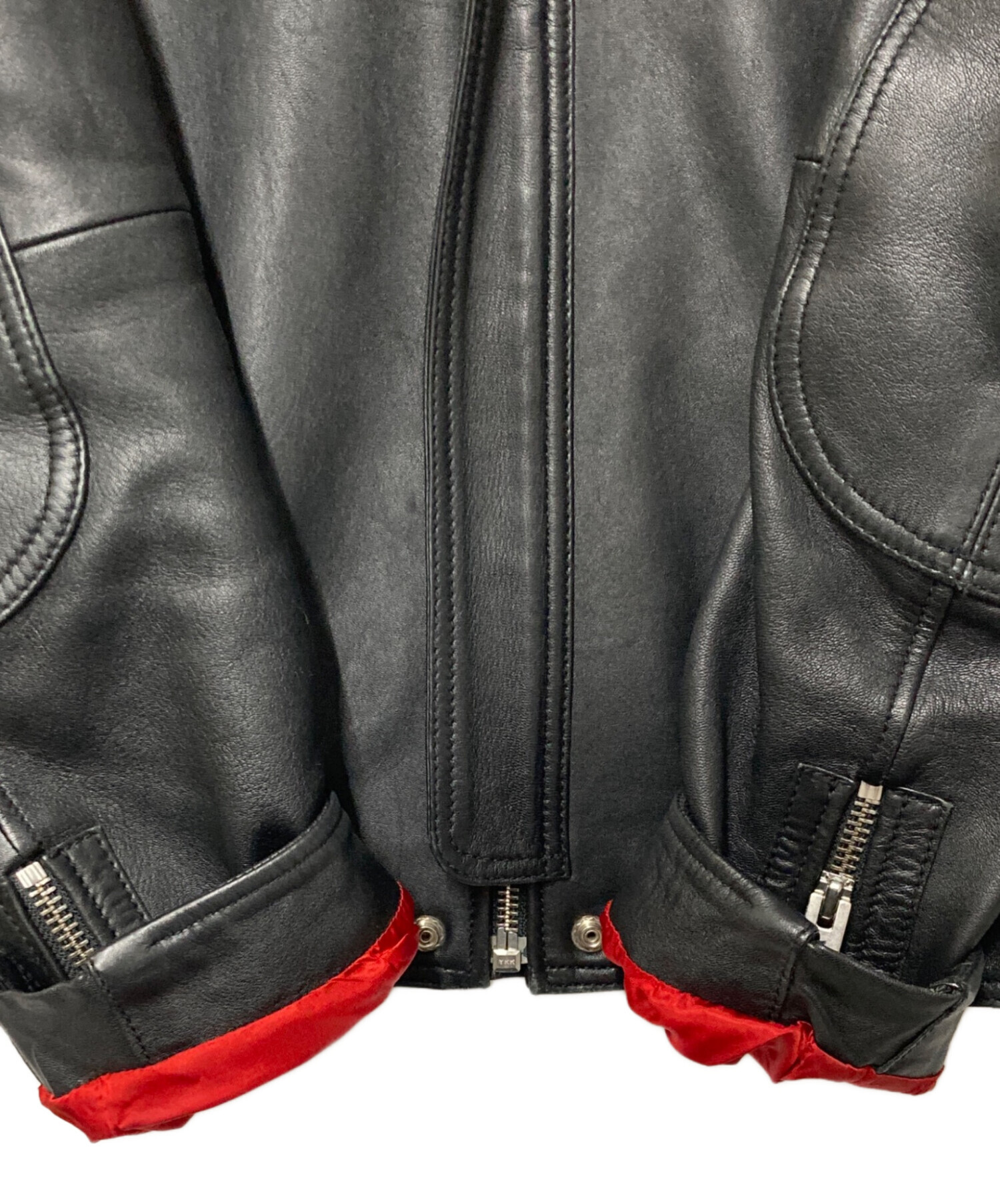 中古・古着通販】DIESEL (ディーゼル) ラムレザー シングルライダース