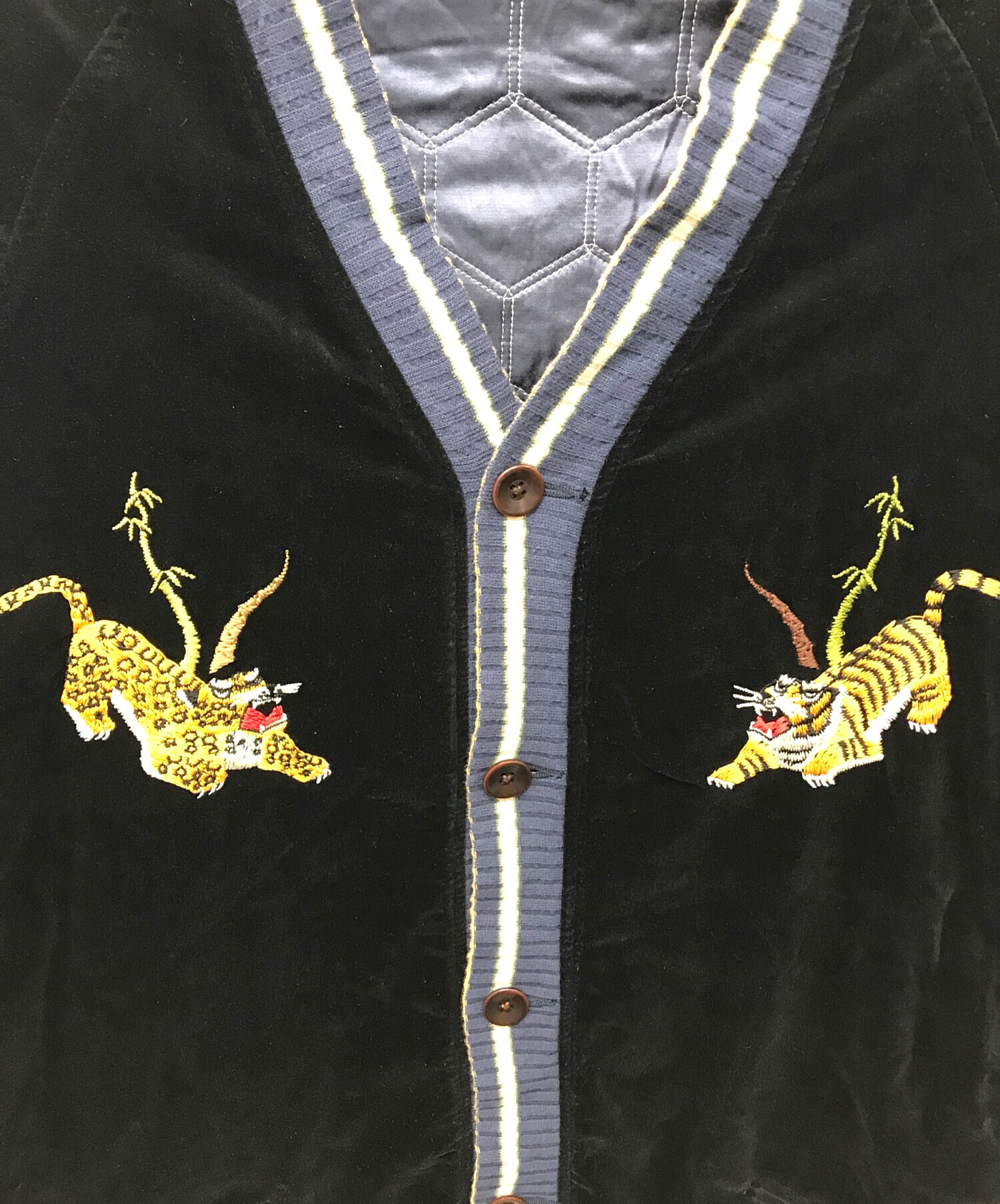 中古・古着通販】KAPITAL (キャピタル) 百稚虎スカジャン ブラック