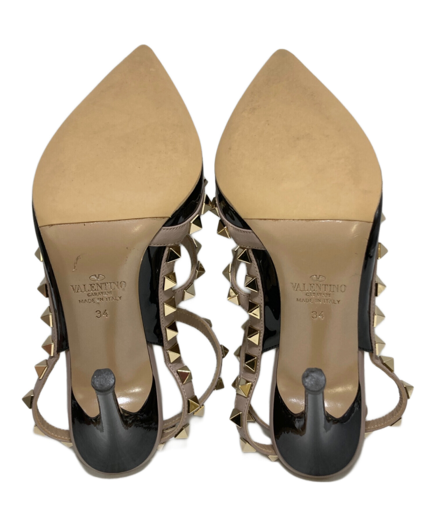 中古・古着通販】VALENTINO (ヴァレンティノ) ロックスタッズ パテント