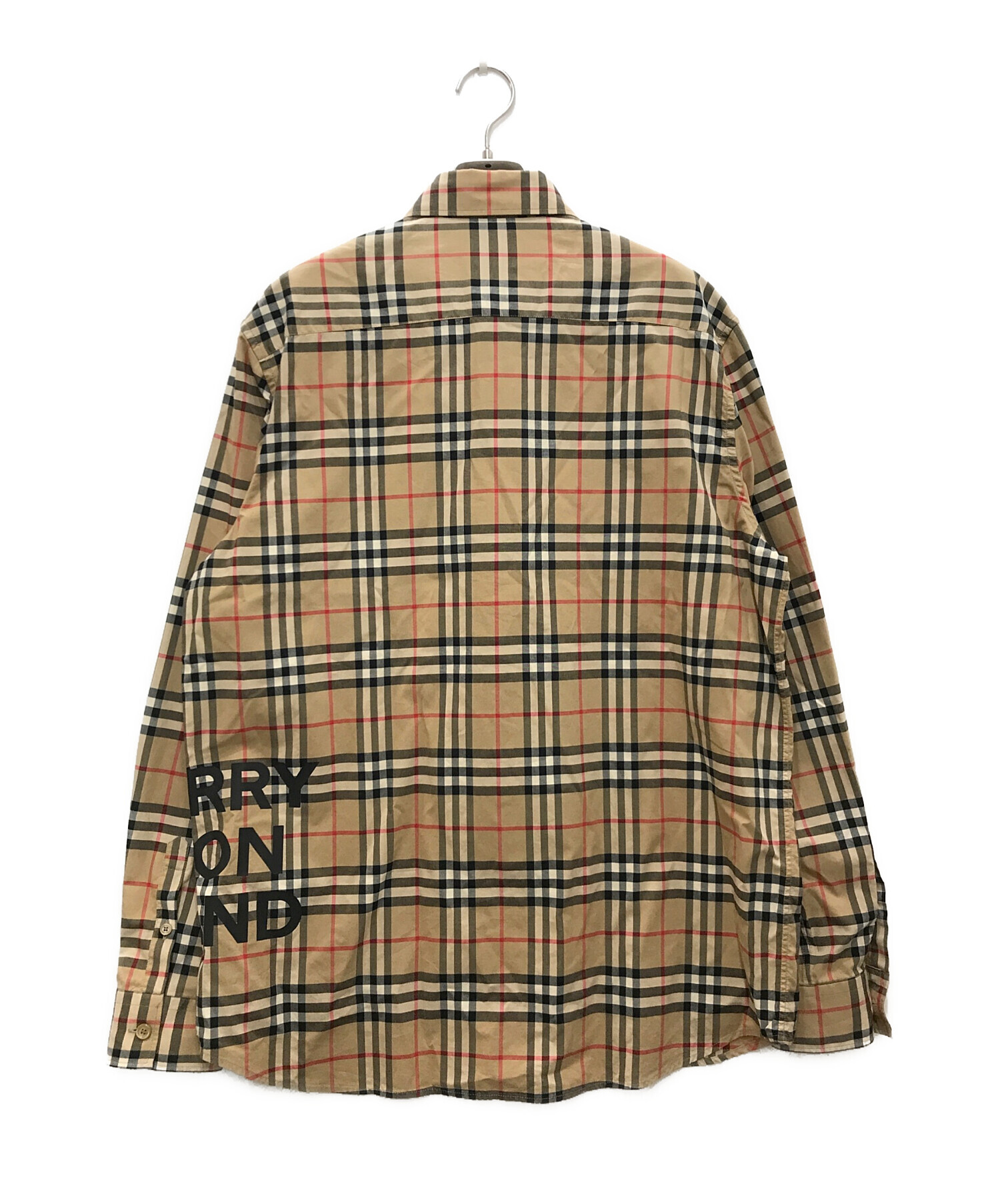 中古・古着通販】BURBERRY (バーバリー) チェックシャツ ベージュ