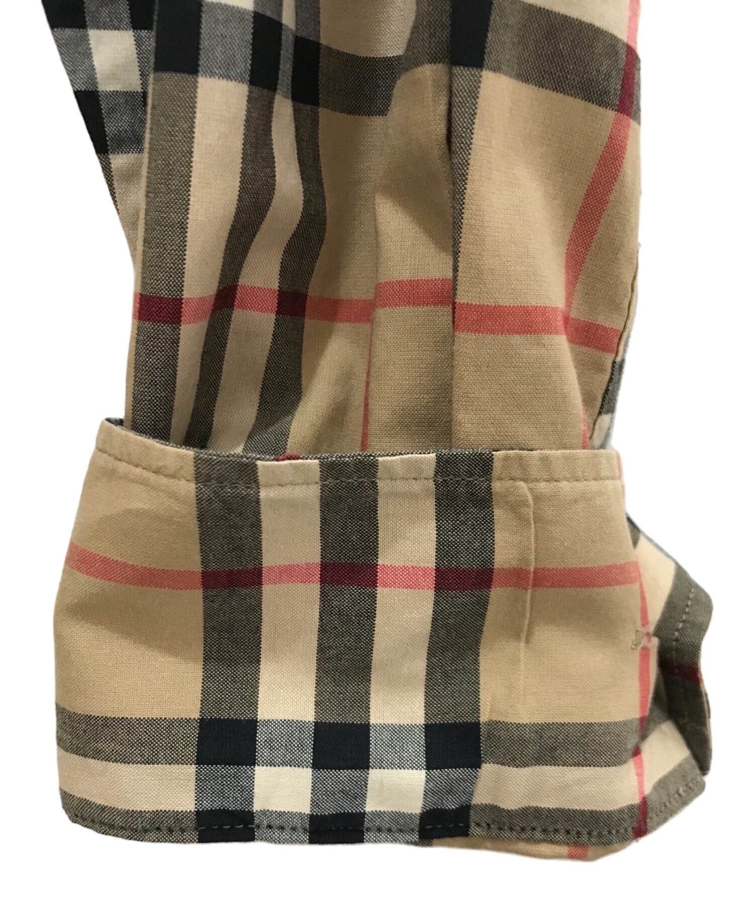 中古・古着通販】BURBERRY (バーバリー) チェックシャツ ベージュ