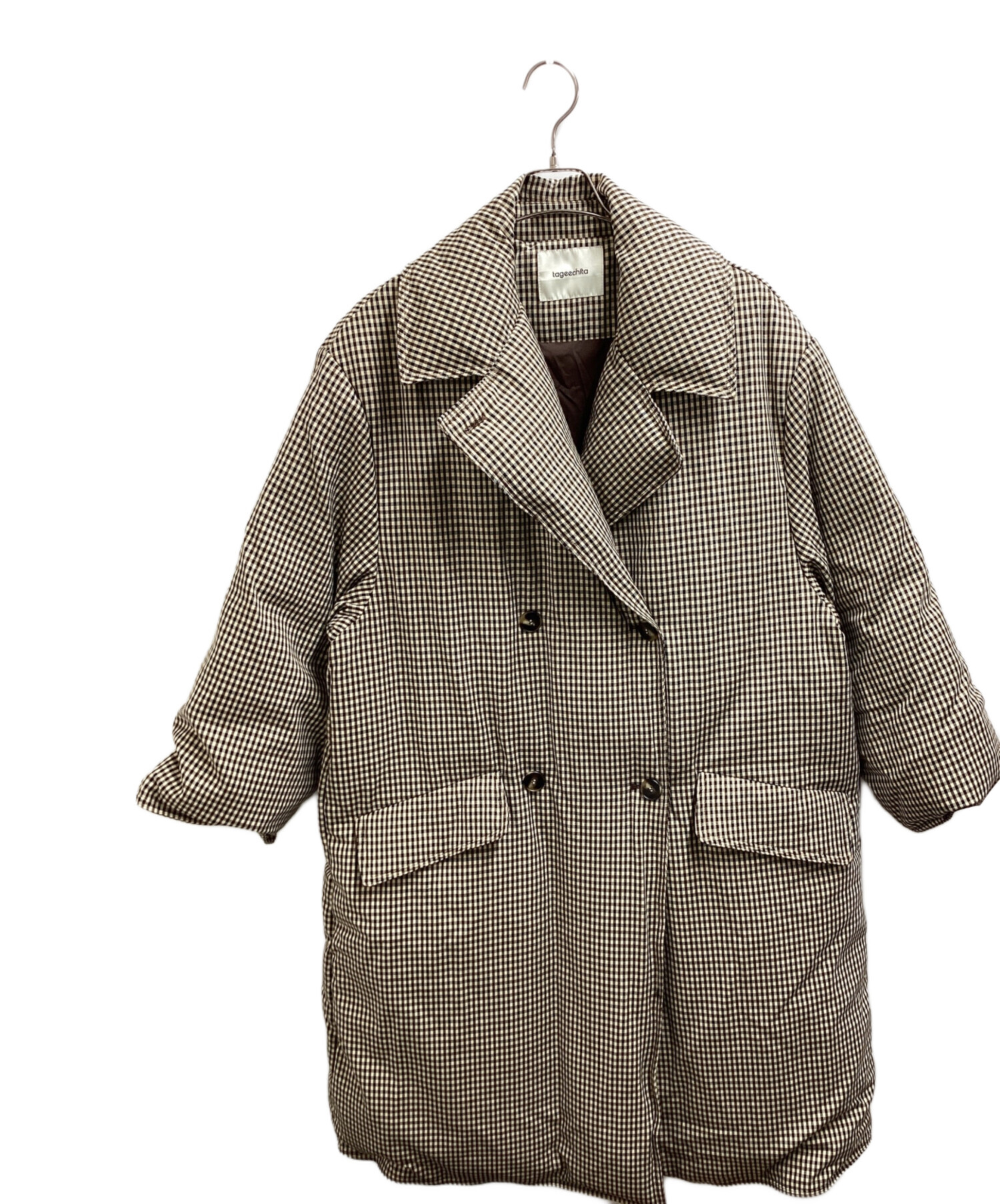 中古・古着通販】tageechita (タジチタ) CLASSIC PLAID DOWN COAT