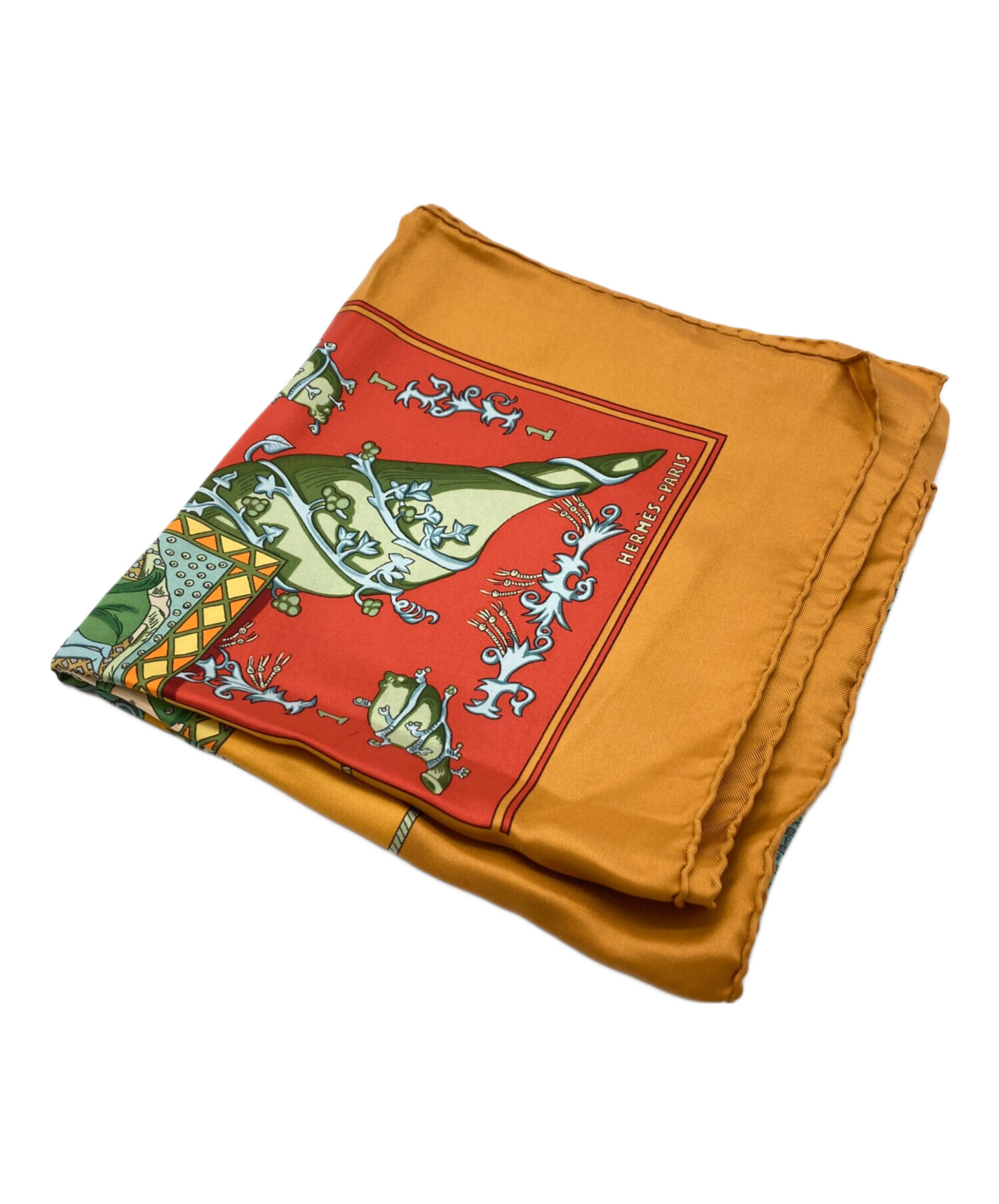 中古・古着通販】HERMES (エルメス) カレ90 LE TAROT オレンジ