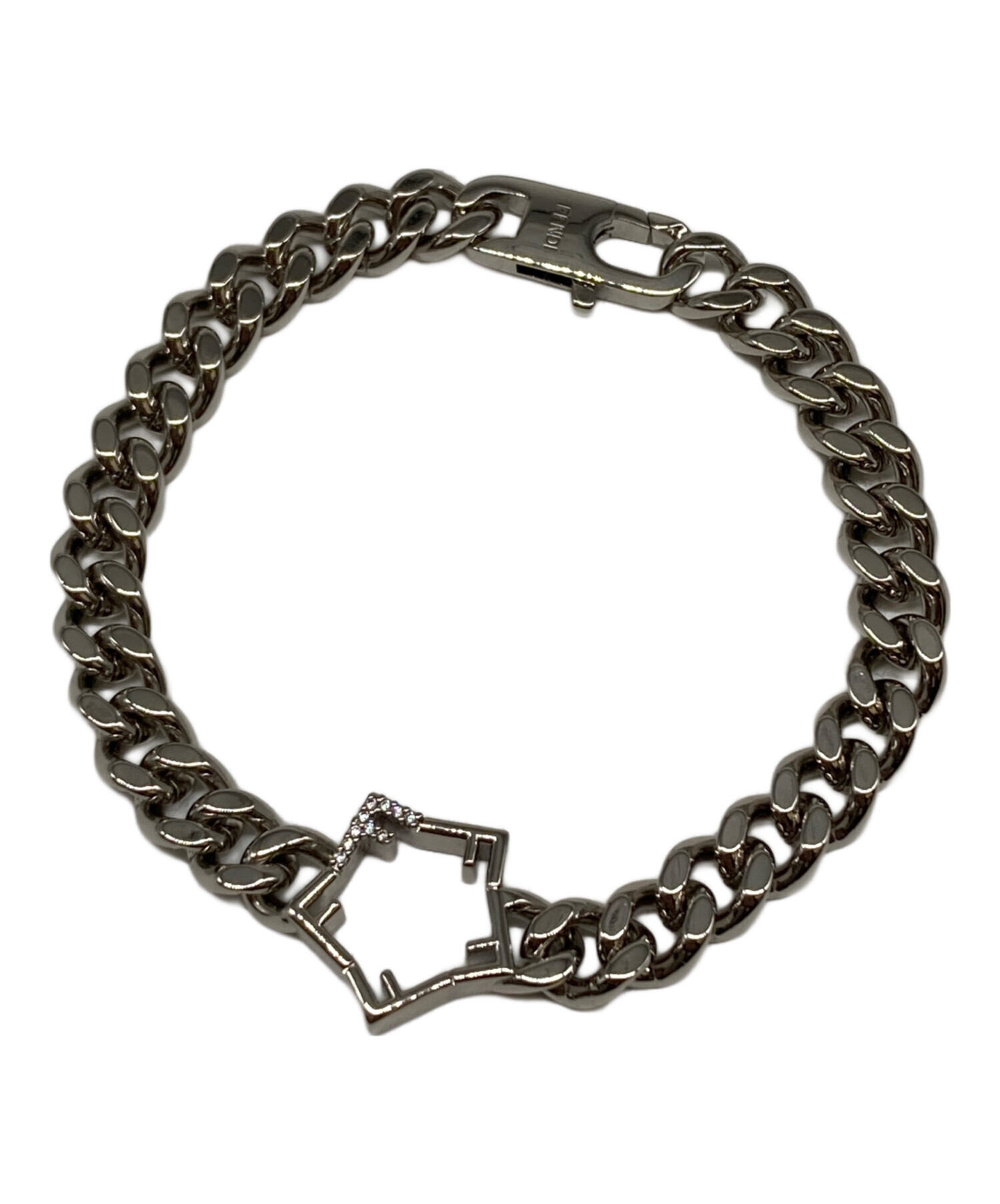 中古・古着通販】FENDI (フェンディ) チェーンブレスレット シルバー