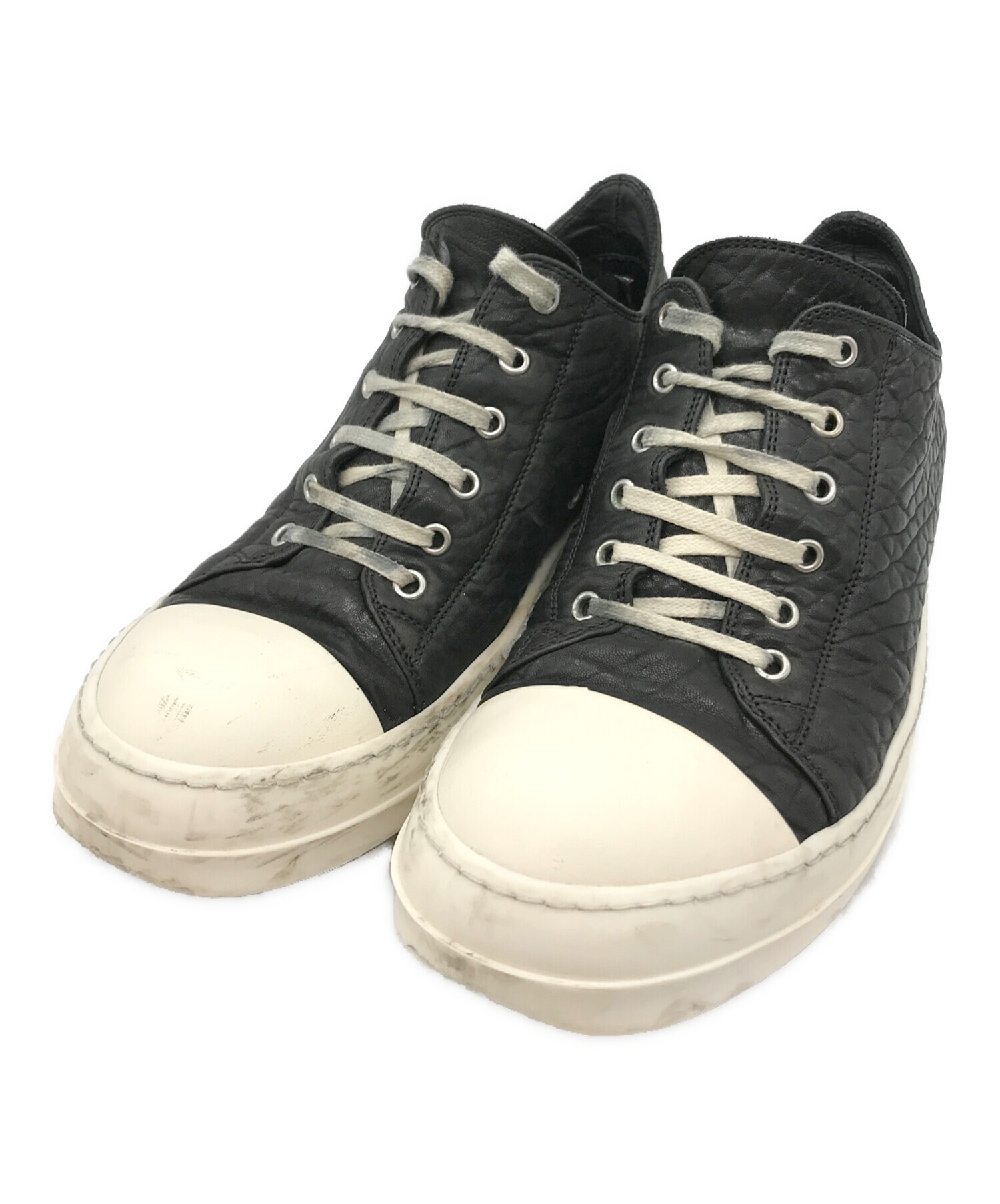 中古・古着通販】RICK OWENS (リックオウエンス) RAMONES LOW レザー