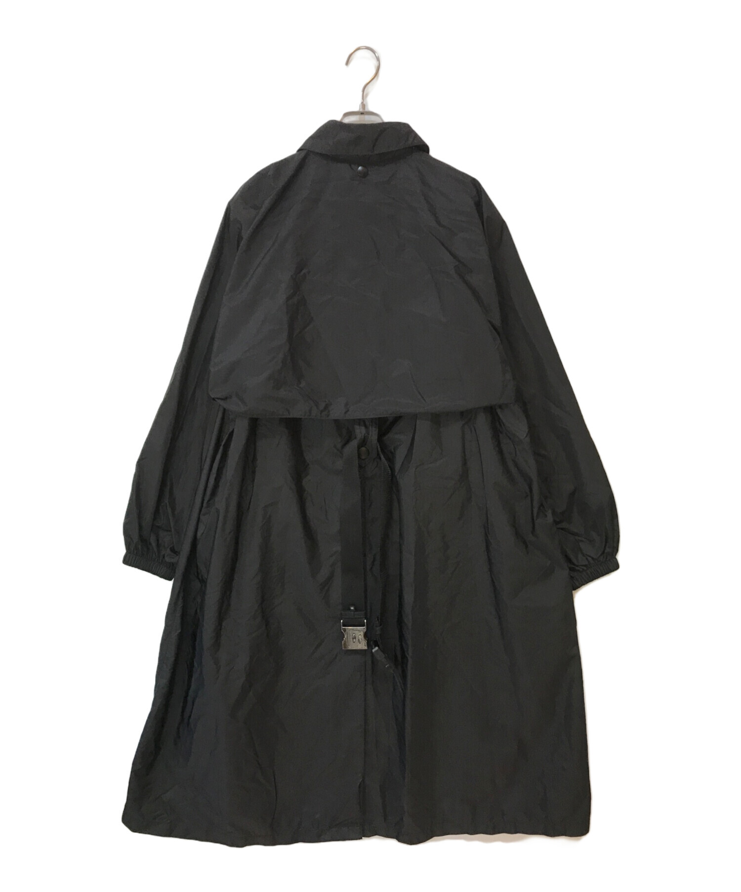 中古・古着通販】PRADA (プラダ) RE-NYLON 2WAYロングコート ブラック