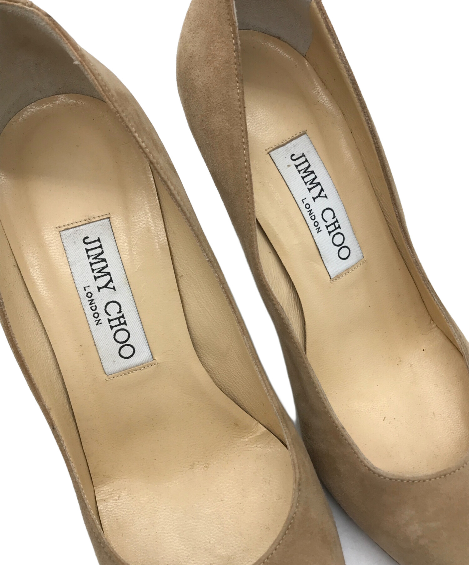 中古・古着通販】JIMMY CHOO (ジミーチュウ) スウェードヒールパンプス