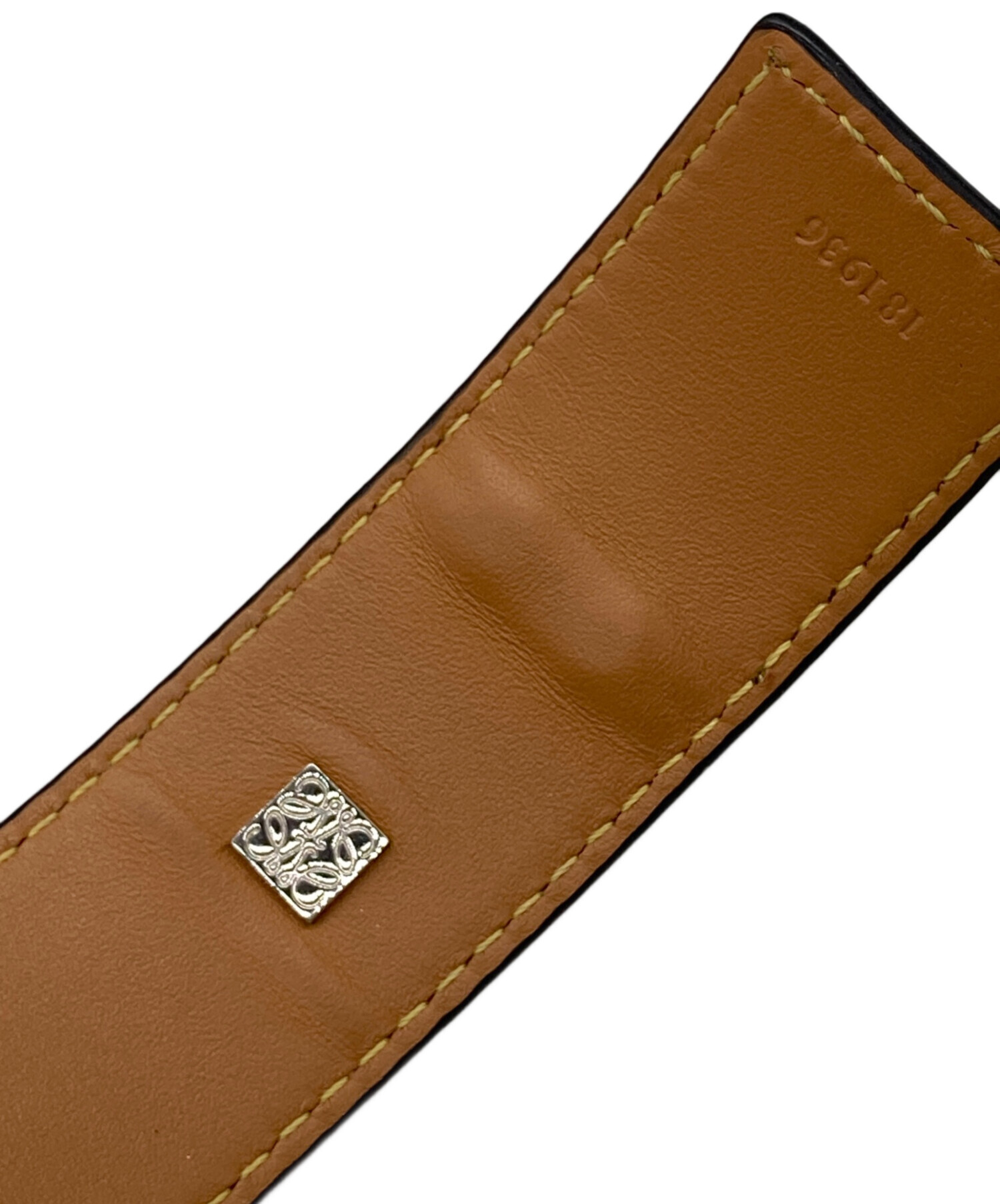 中古・古着通販】LOEWE (ロエベ) ゲート レザーブレスレット ブラウン