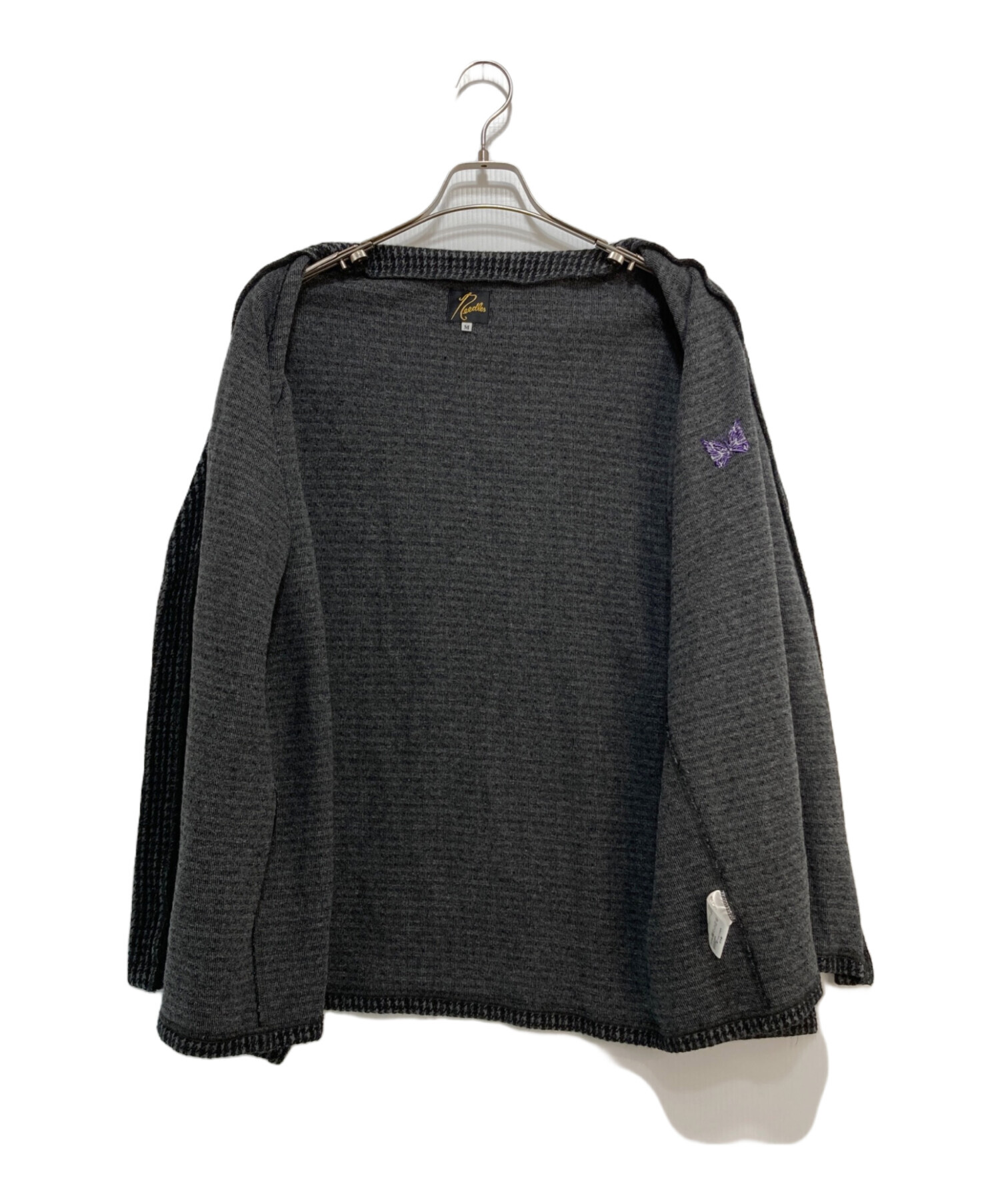 中古・古着通販】Needles (ニードルズ) Vネックカーディガン グレー