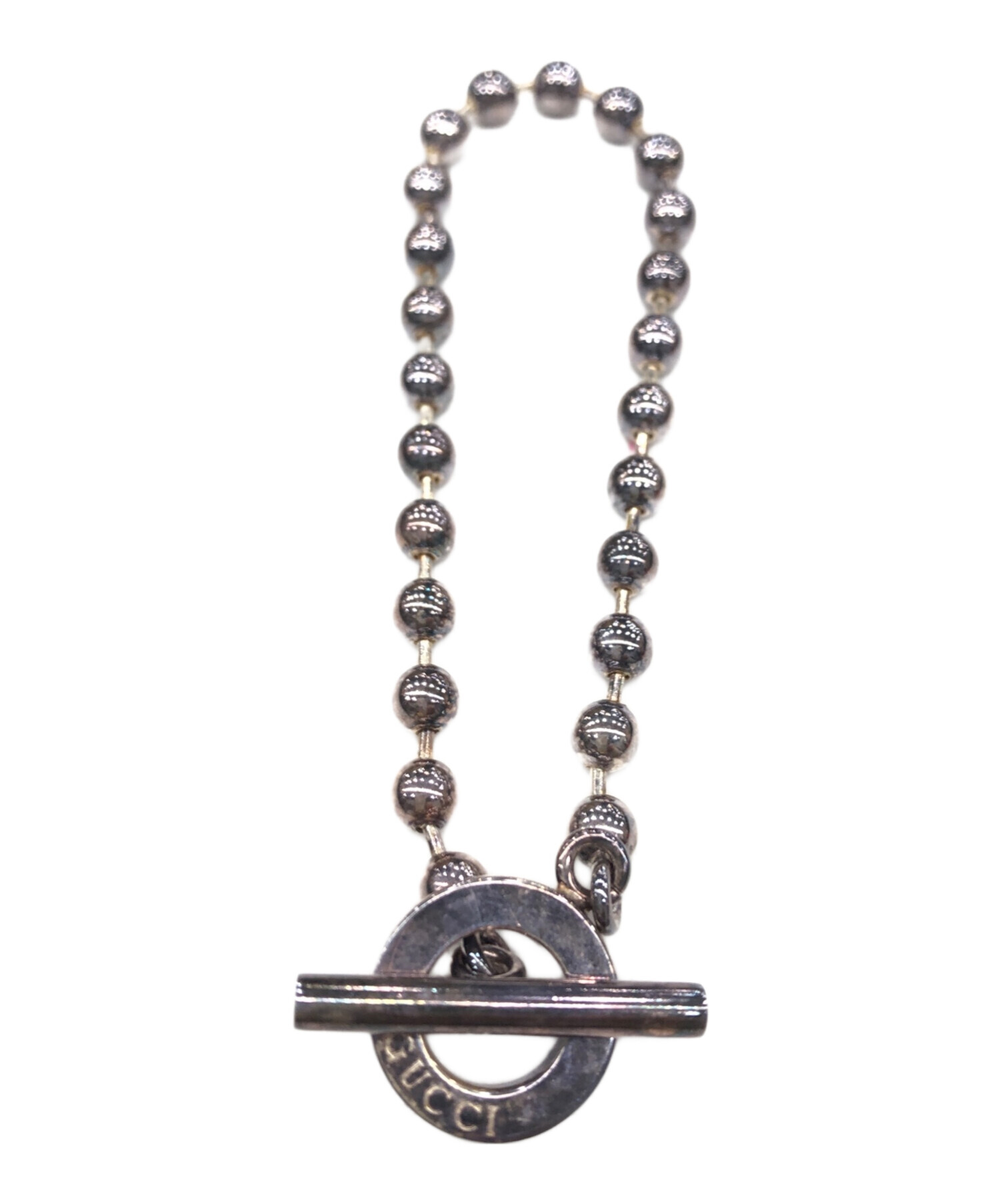 中古・古着通販】GUCCI (グッチ) ボールチェーンブレスレット シルバー