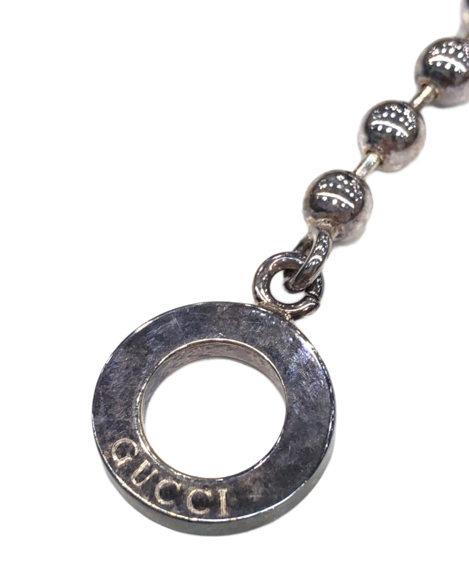 中古・古着通販】GUCCI (グッチ) ボールチェーンブレスレット シルバー