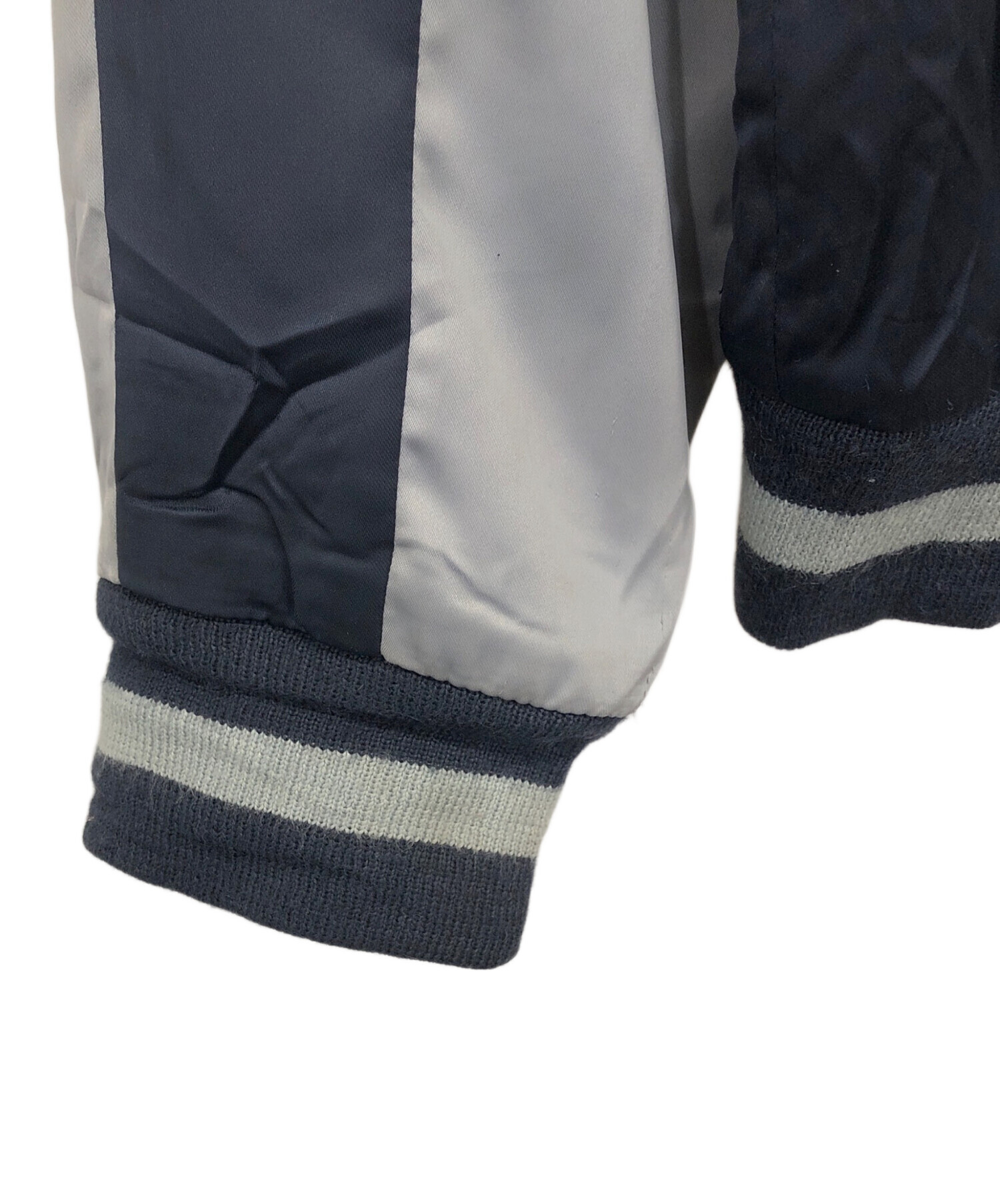 中古・古着通販】EXPRESS (エクスプレス) 鷹刺繍スカジャン ネイビー