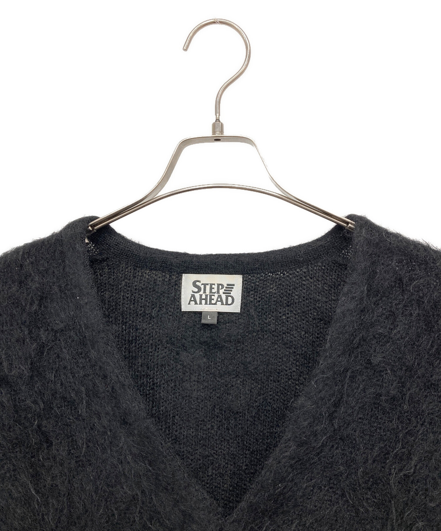 中古・古着通販】STEP AHEAD (ステップアヘッド) モヘアカーディガン
