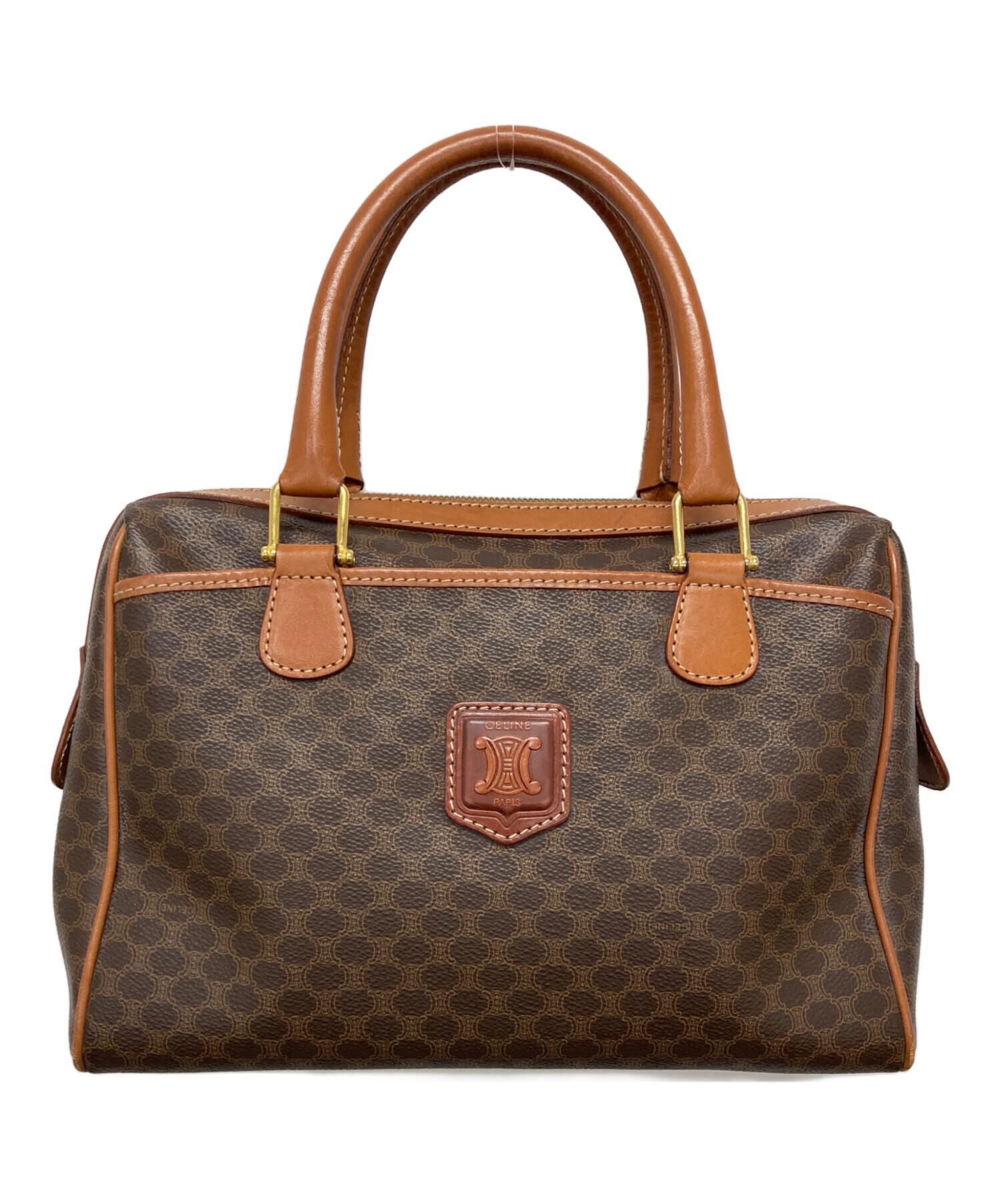 中古・古着通販】CELINE (セリーヌ) マカダム柄ミニボストンバッグ