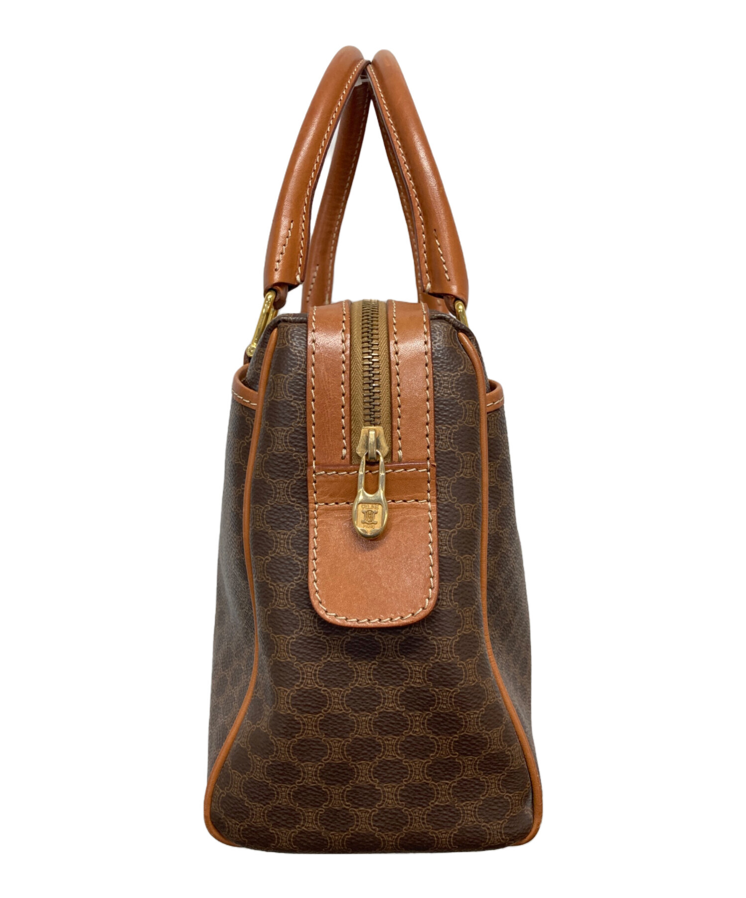 中古・古着通販】CELINE (セリーヌ) マカダム柄ミニボストンバッグ