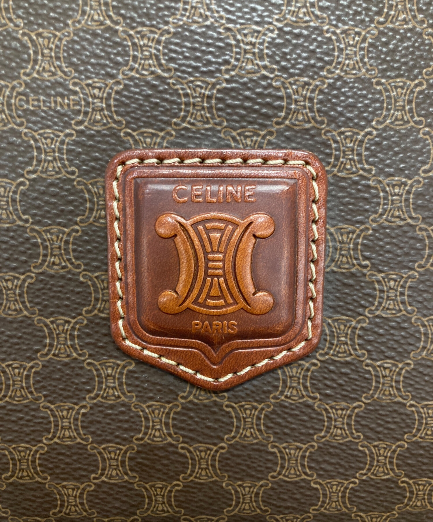 中古・古着通販】CELINE (セリーヌ) マカダム柄ミニボストンバッグ