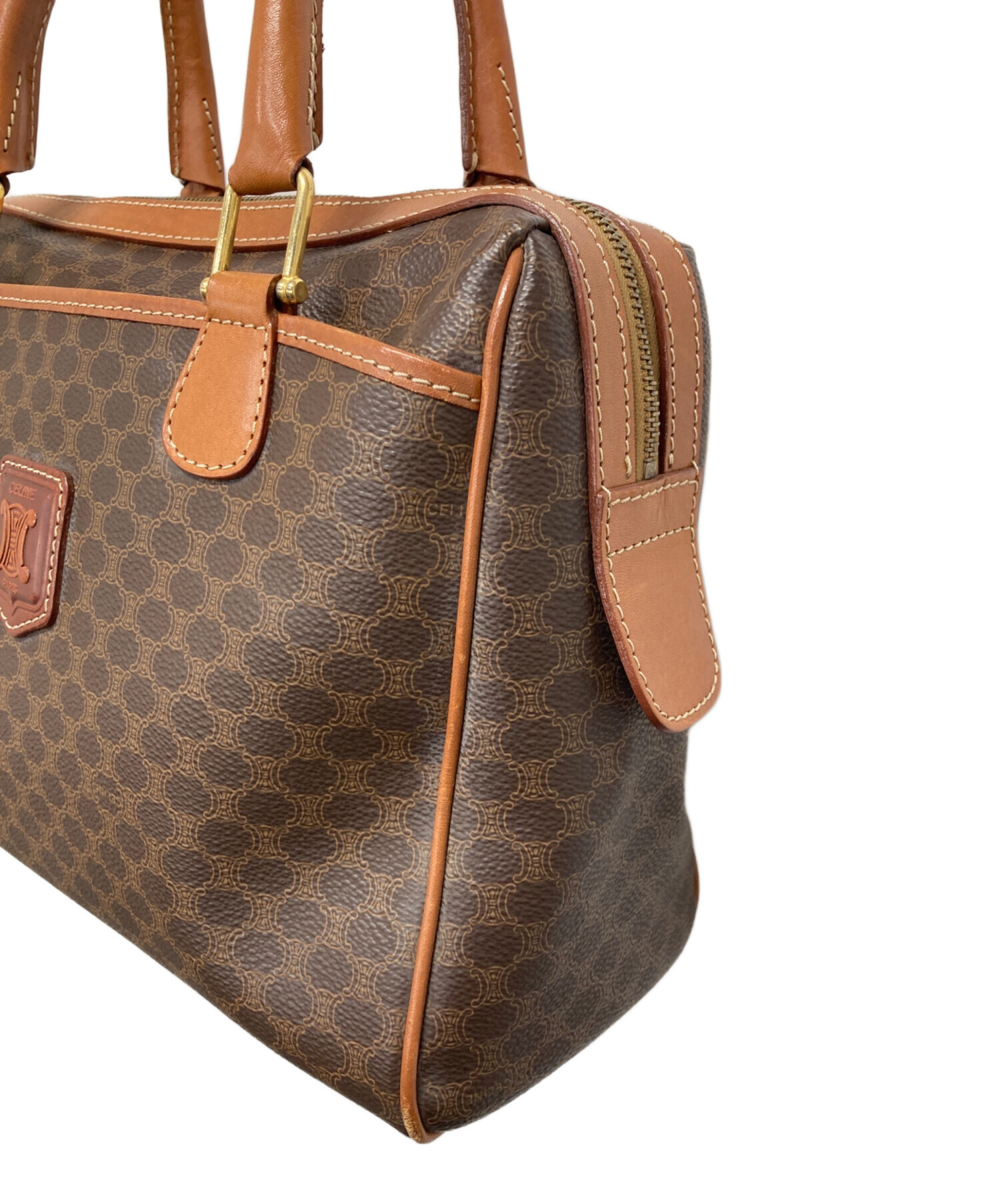 中古・古着通販】CELINE (セリーヌ) マカダム柄ミニボストンバッグ