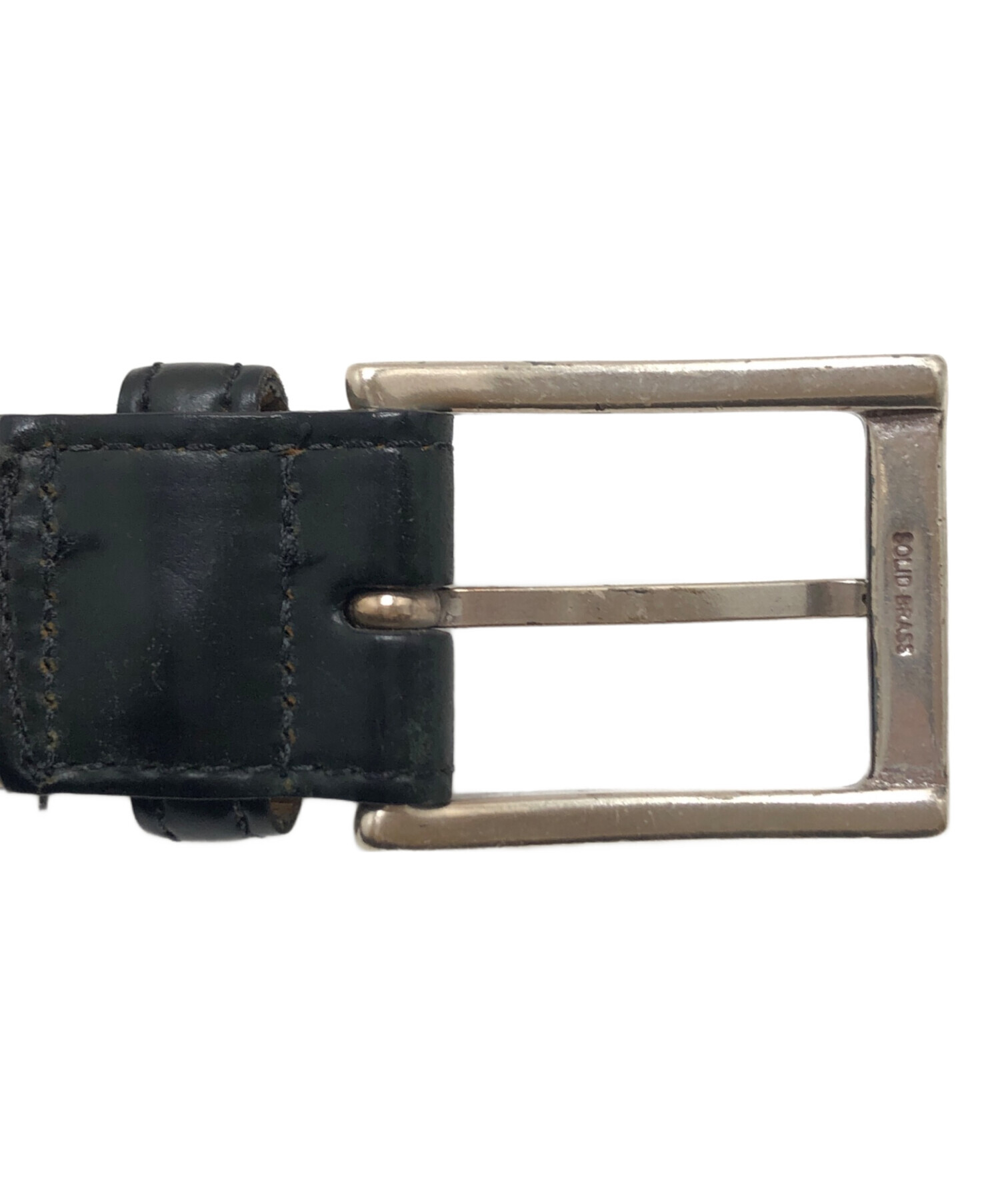 中古・古着通販】Alden (オールデン) レザーベルト ブラック サイズ:36