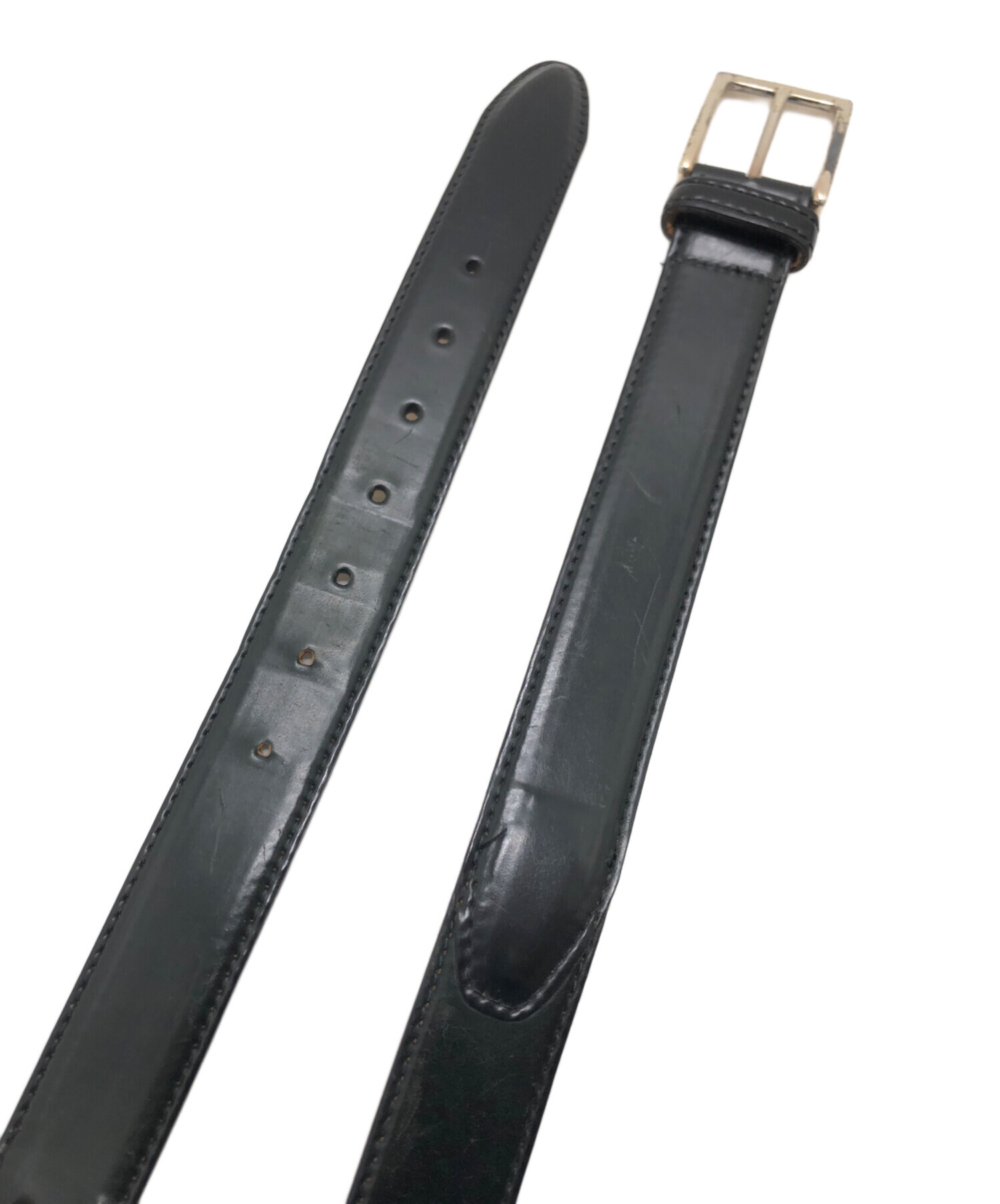 中古・古着通販】Alden (オールデン) レザーベルト ブラック サイズ:36