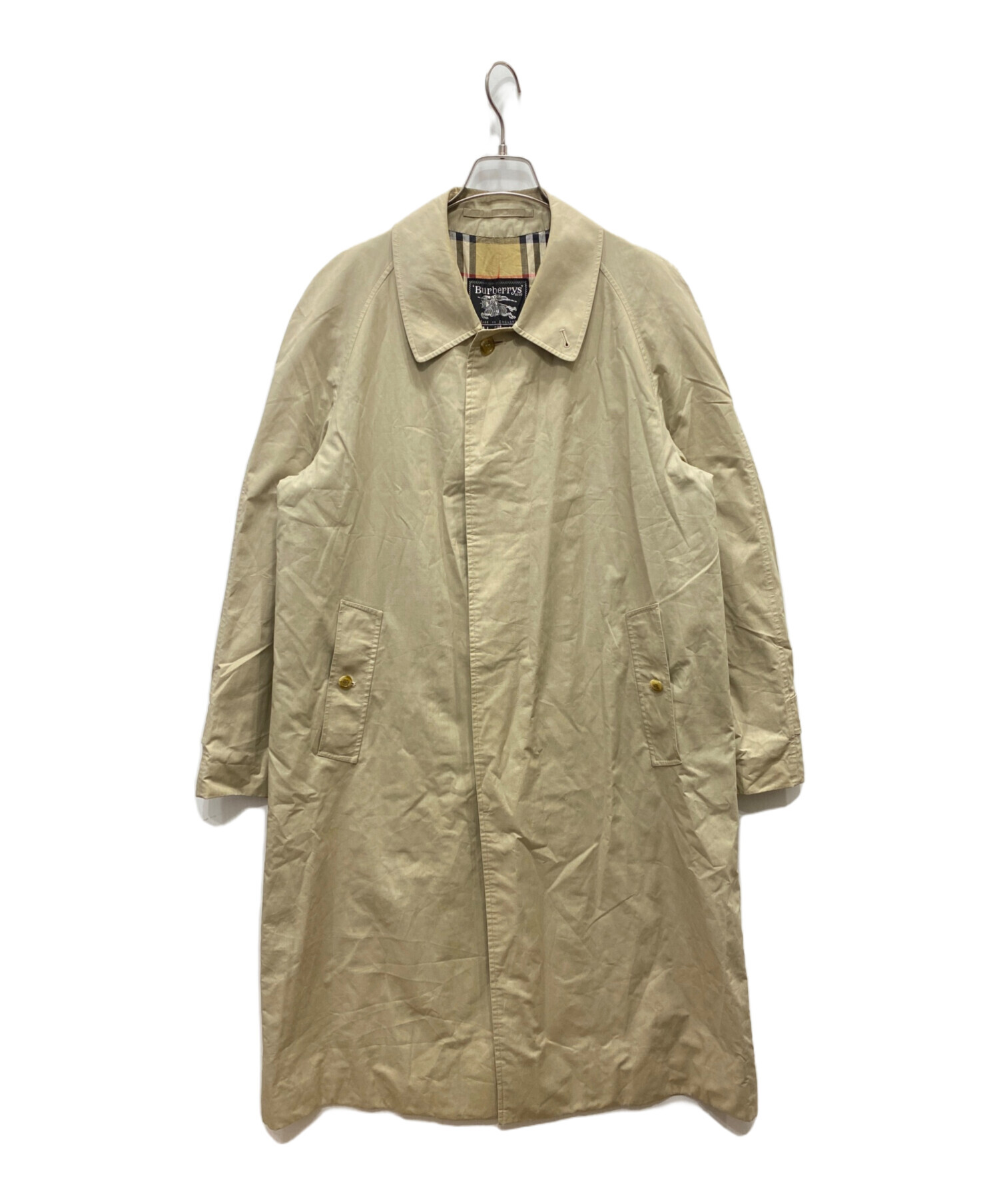 超レア 英国製 バーバリー ハロッズ ステンカラーコート バルカラー