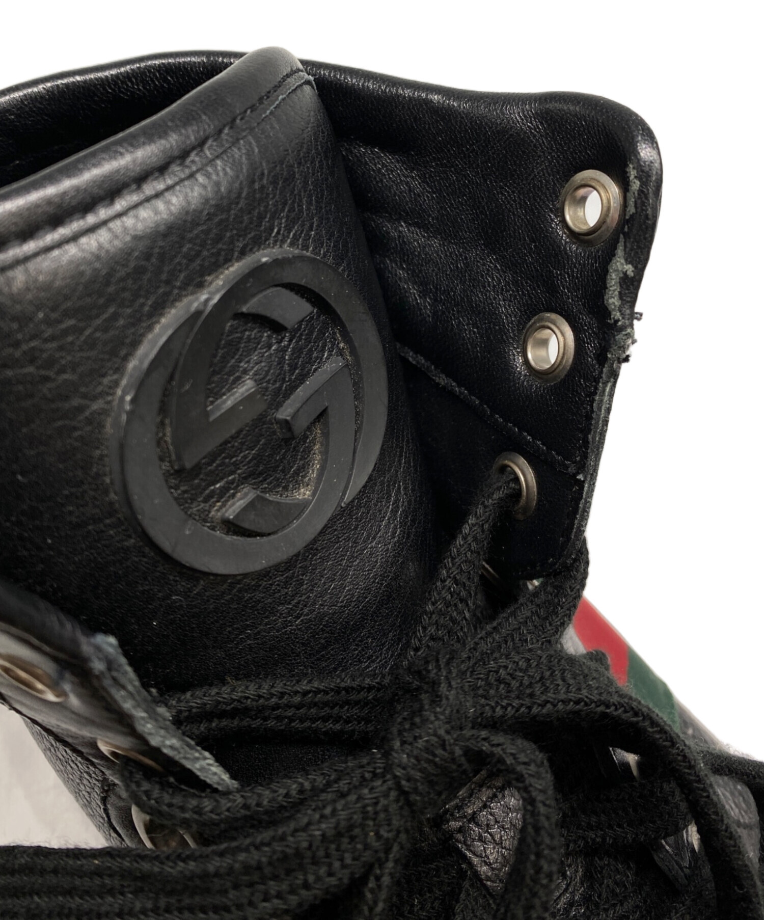 中古・古着通販】GUCCI (グッチ) シェリーラインハイカットスニーカー