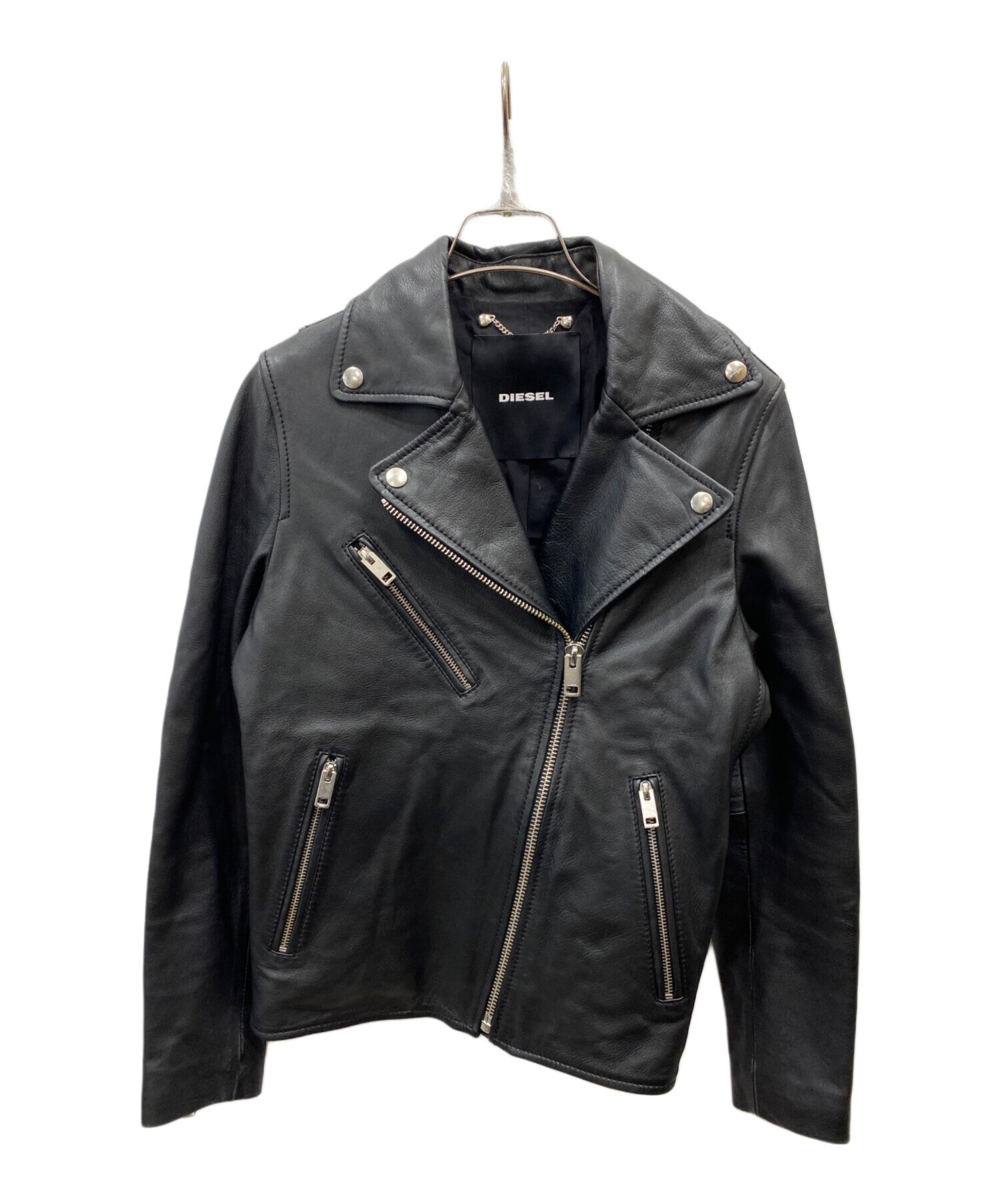 中古・古着通販】DIESEL (ディーゼル) レザーダブルライダース