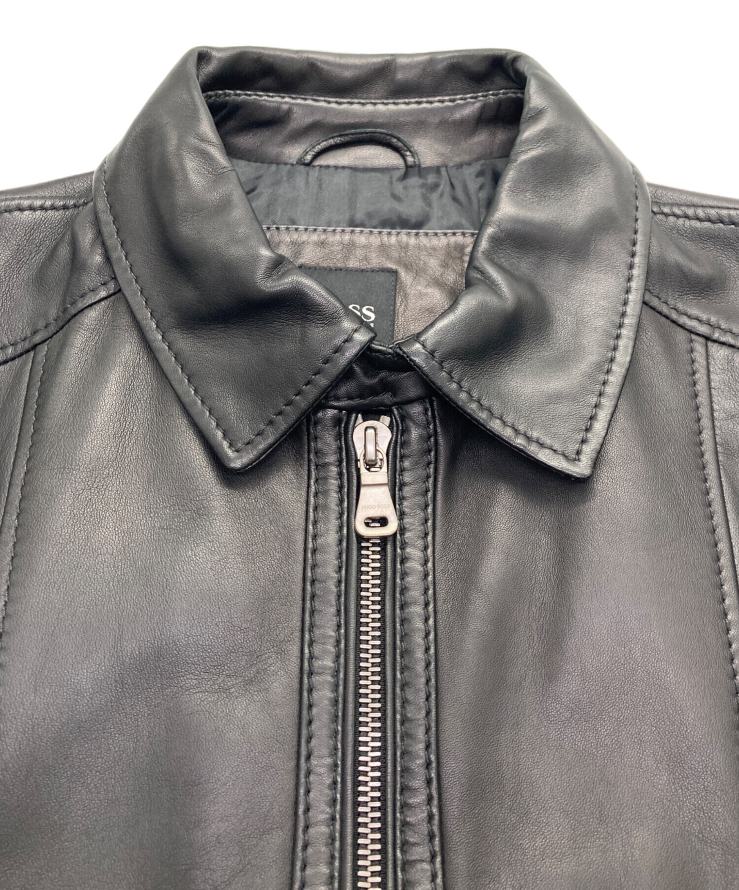 中古・古着通販】BOSS HUGO BOSS (ボス ヒューゴボス) ラムレザー