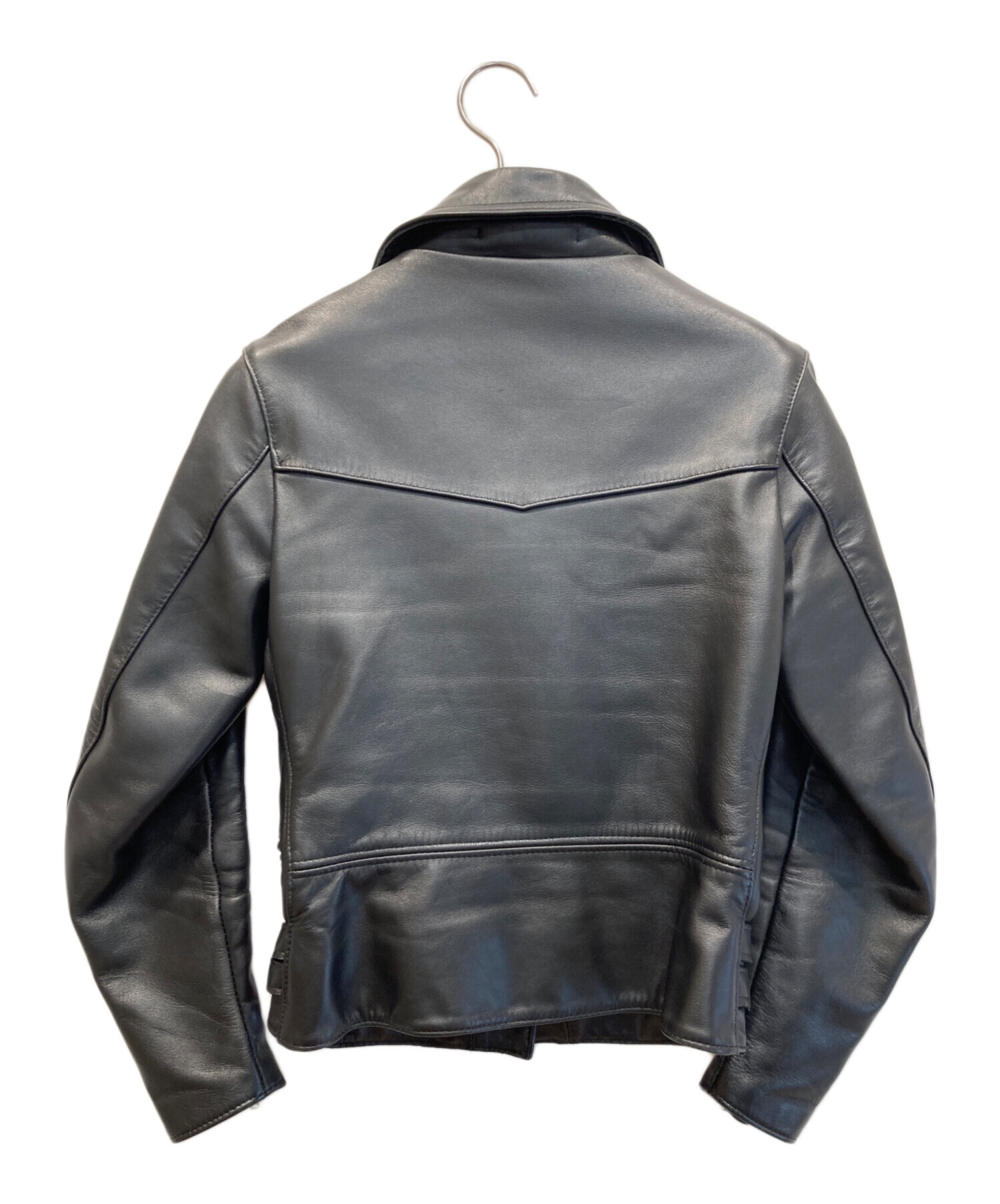 中古・古着通販】666 (666) レザーライダースジャケット ブラック