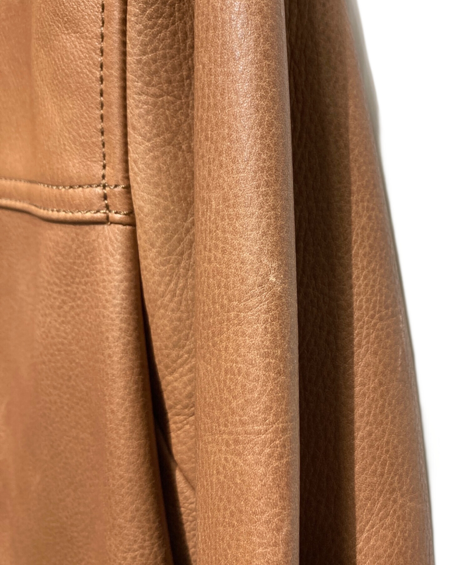 中古・古着通販】COACH (コーチ) シングルレザ‐ジャケット ブラウン