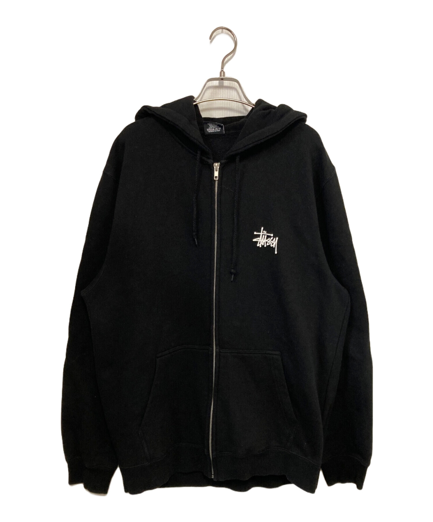 中古・古着通販】stussy (ステューシー) ベーシックロゴジップパーカー
